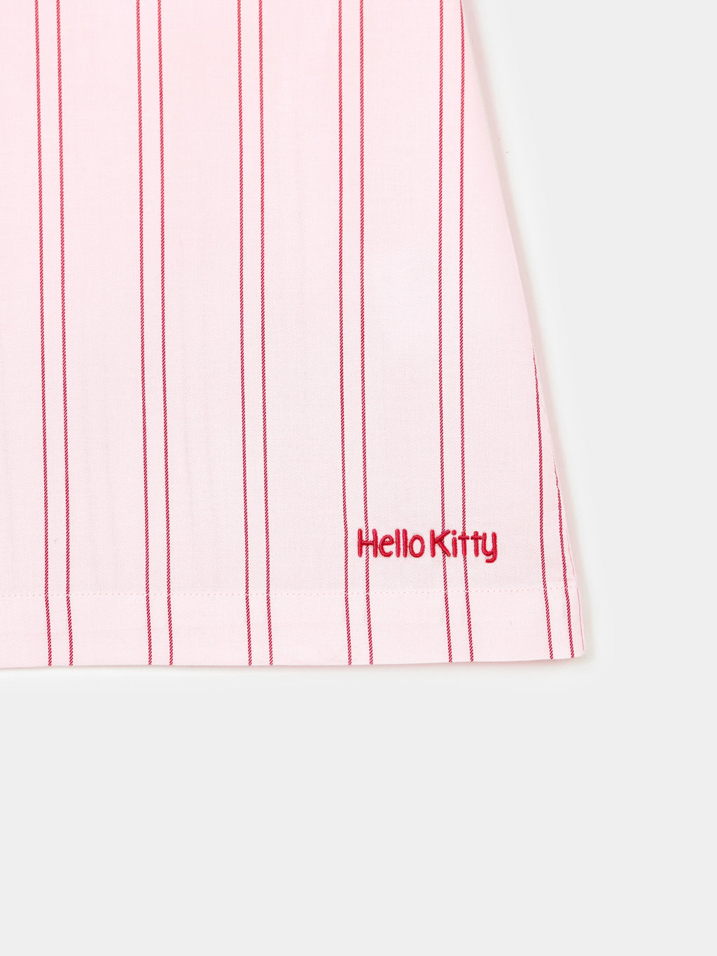 "Hello Kitty" Tencel Cotton Blend Loungewear Set – Pink Stripes