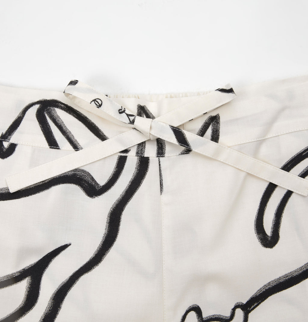 “Urban Jungle” Tencel Cotton Blend Short Sleeve Loungewear Set Black Panther and Lily