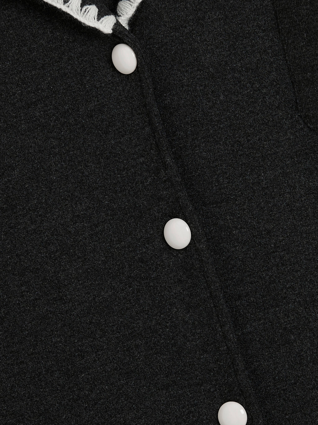 "Panda PomPom" Cream Fleece Loungewear Set – Black