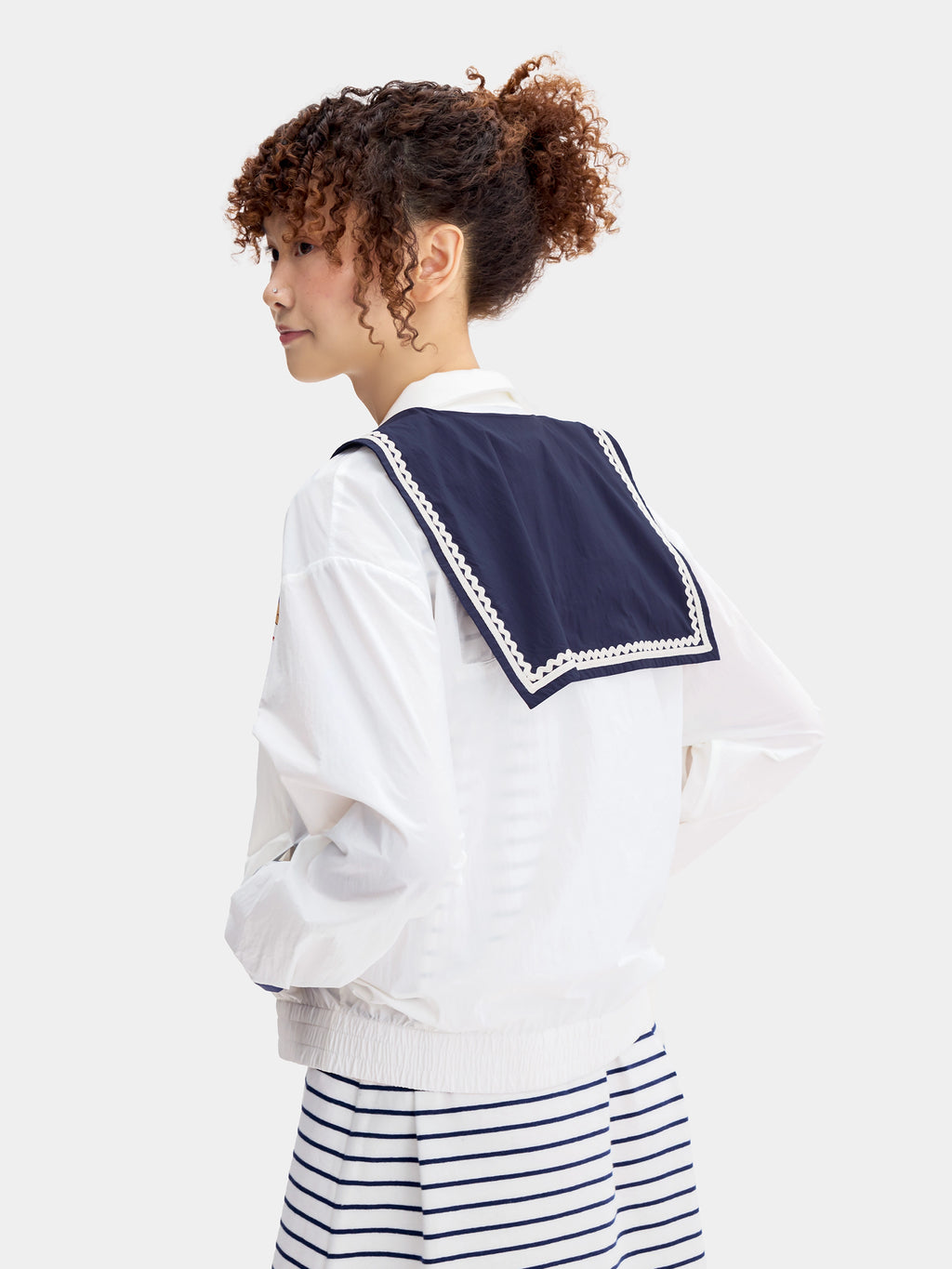"Hello Kitty" Sailor Collar Outdoor Sun Protection Jacket