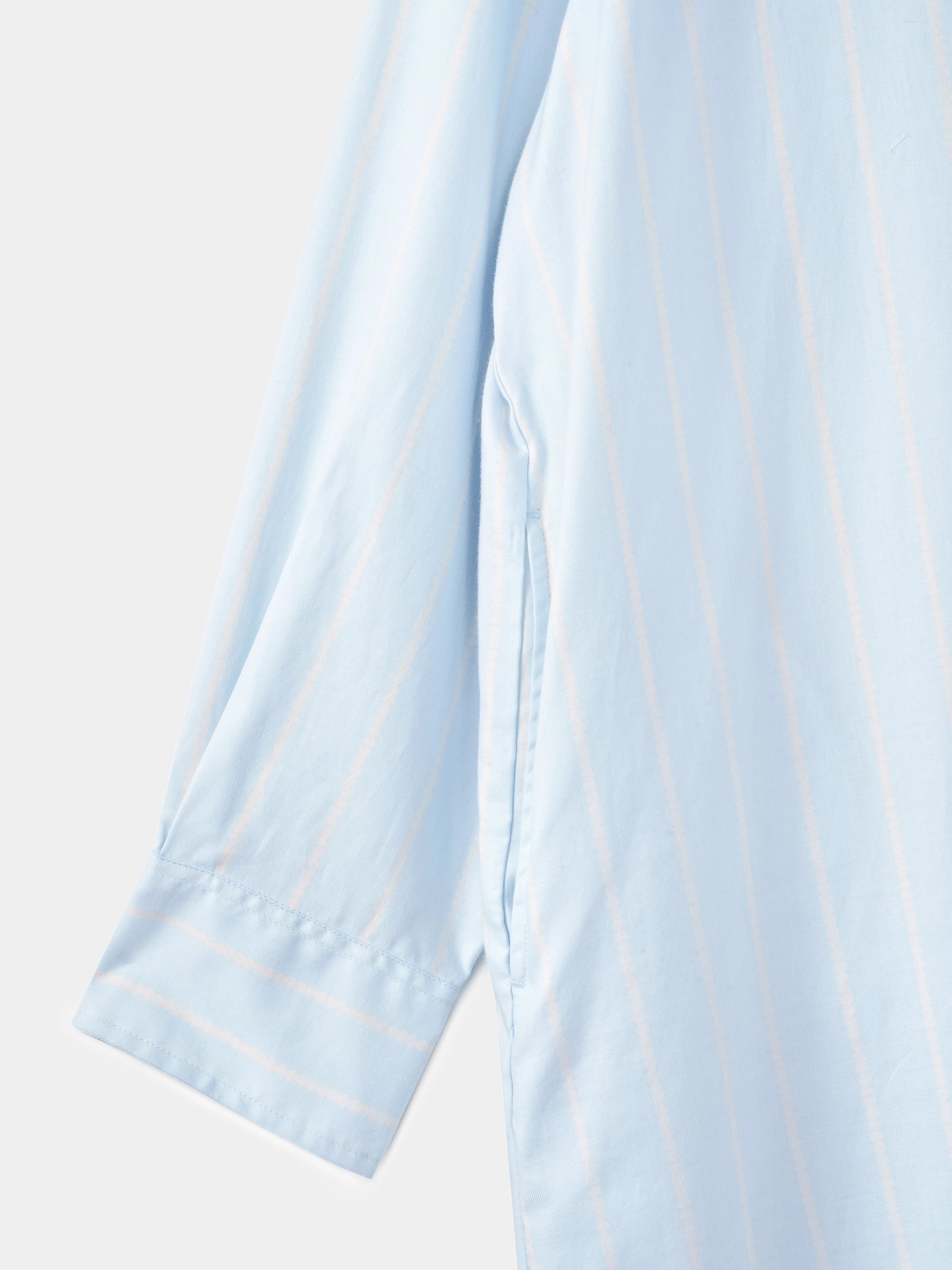 “Urban Jungle” Tencel Cotton Blend Nightgown Water Blue