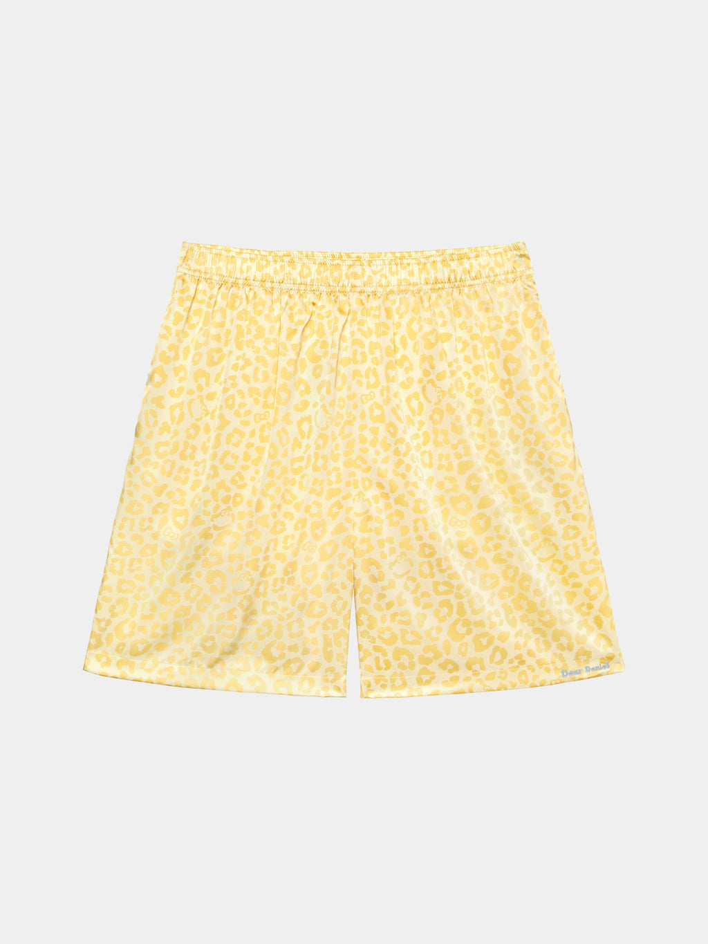 "Dear Daniel" Satin Loungewear Set Short Sleeve & Shorts – Sunbeam Leopard