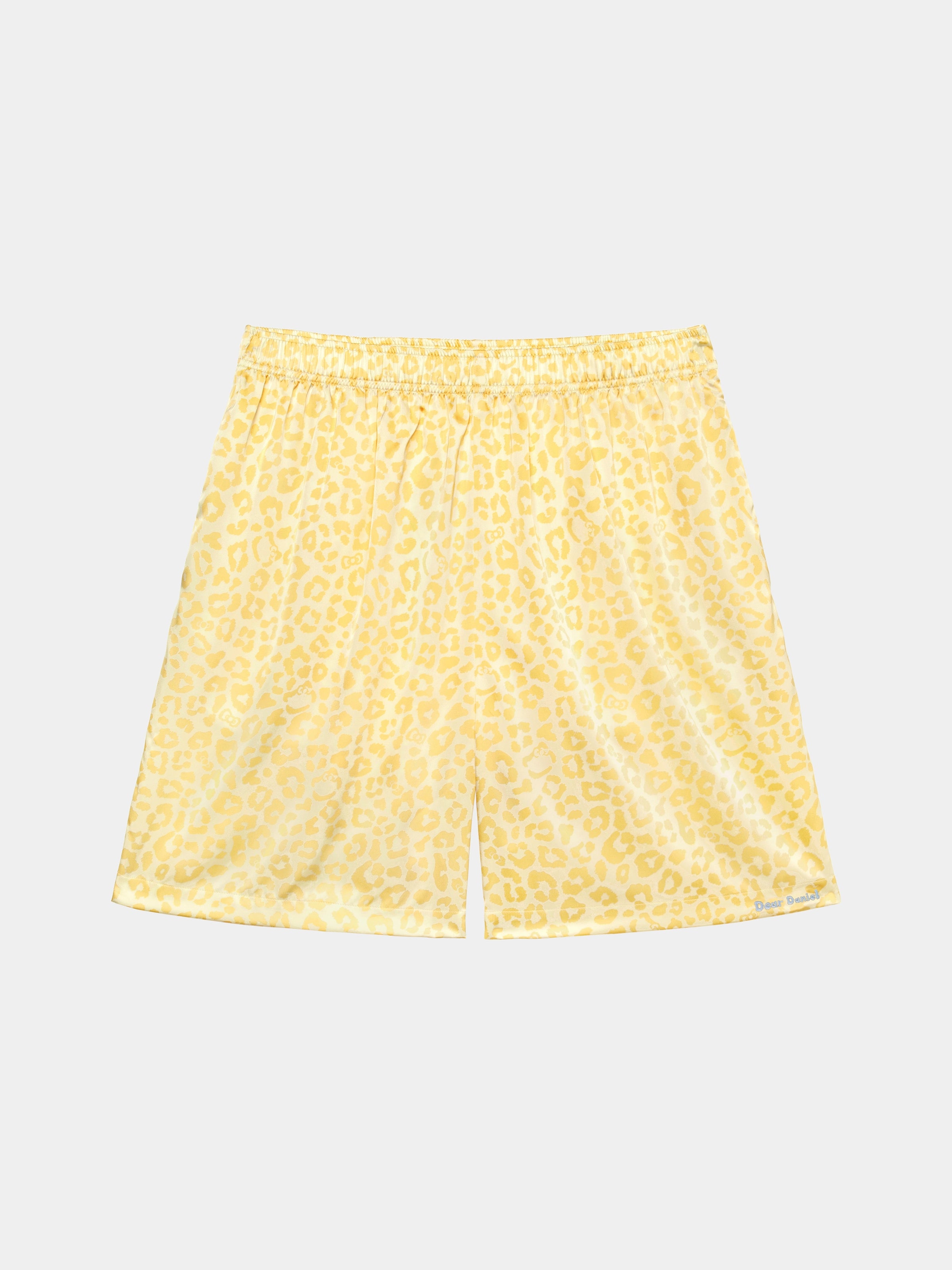 "Dear Daniel" Satin Loungewear Set Short Sleeve & Shorts – Sunbeam Leopard