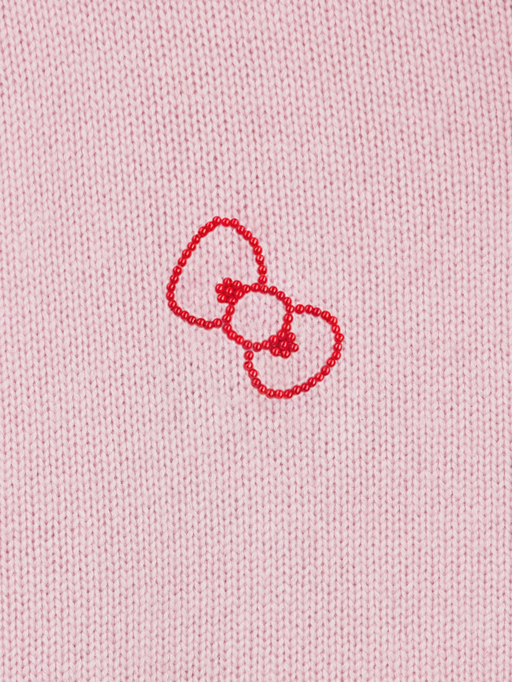 "Hello Kitty" Wool Cashmere Blend Cardigan – Pink
