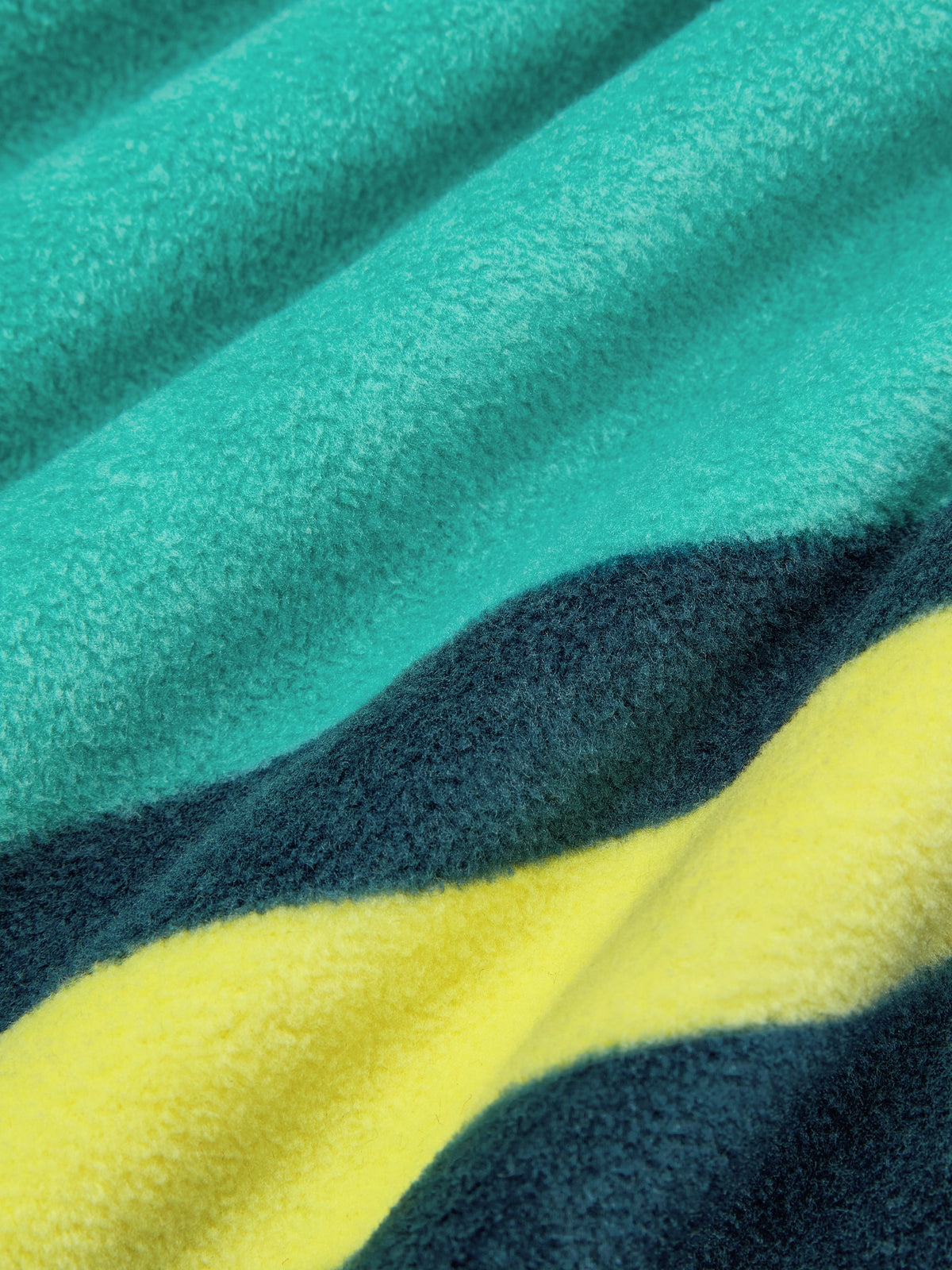 PIN!POM! Fleece Polo Loungewear Set-Long Sleeve & Shorts-Yellow & Green Stripes
