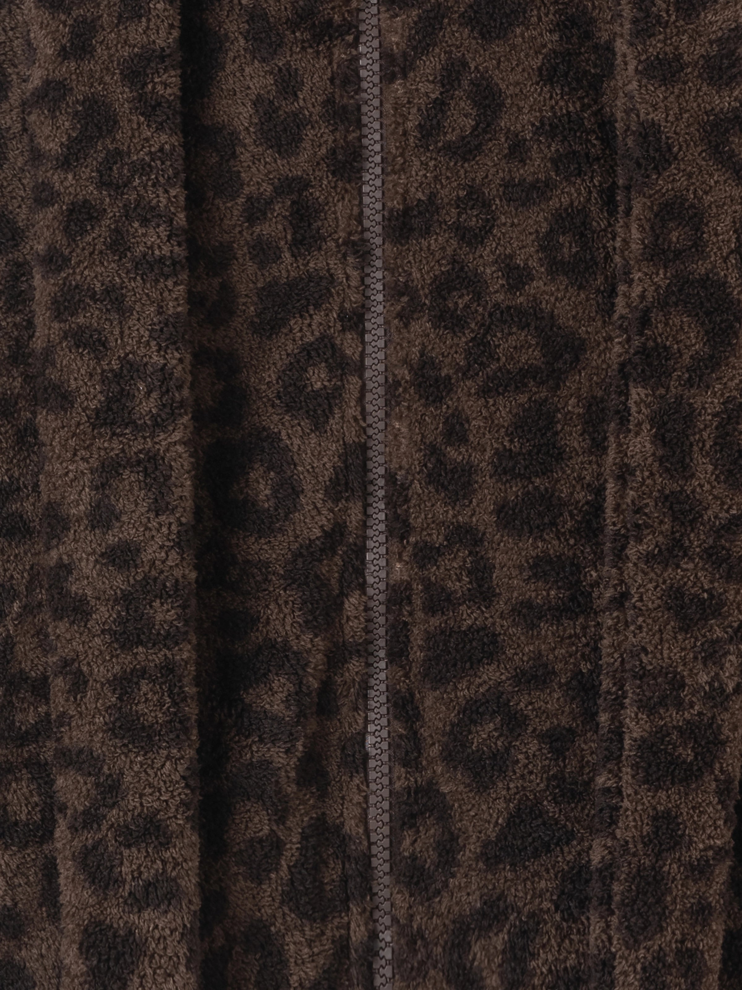"Hello Kitty" Polar Fleece Standing Collar Loungewear Set – Choco