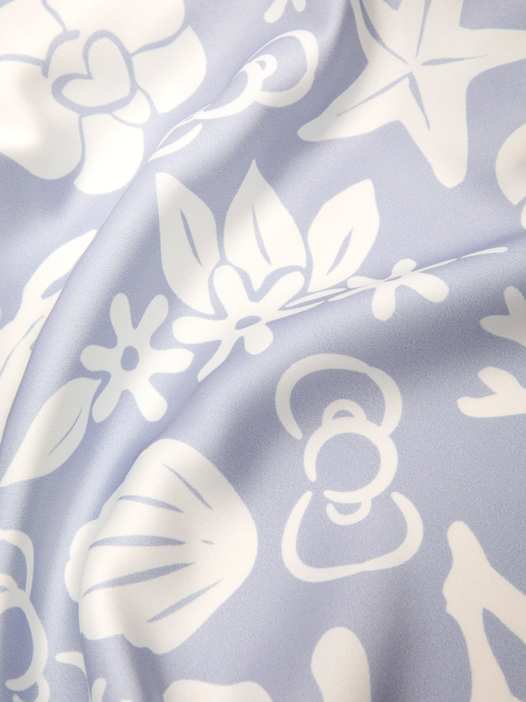 "Dear Daniel" Satin Loungewear Set Short Sleeve & Shorts – Breezy Blue