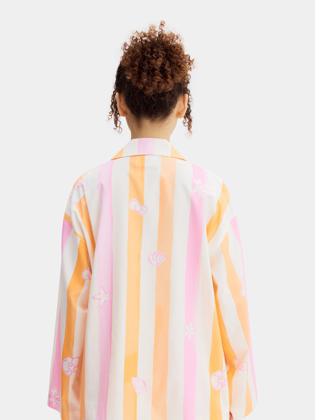 "Hello Kitty" Tencel Cotton Blend Loungewear Set Long Sleeve – Coral Pink