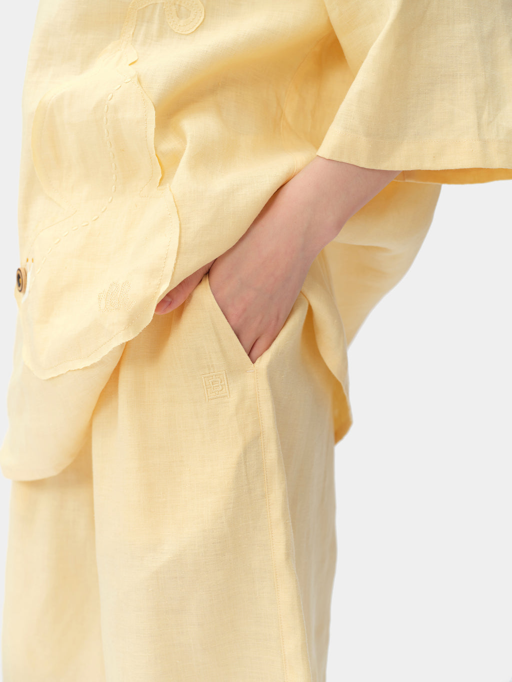 tbh Wōdrobe Hemp Loungewear Set Short Sleeve – Húlu Yellow