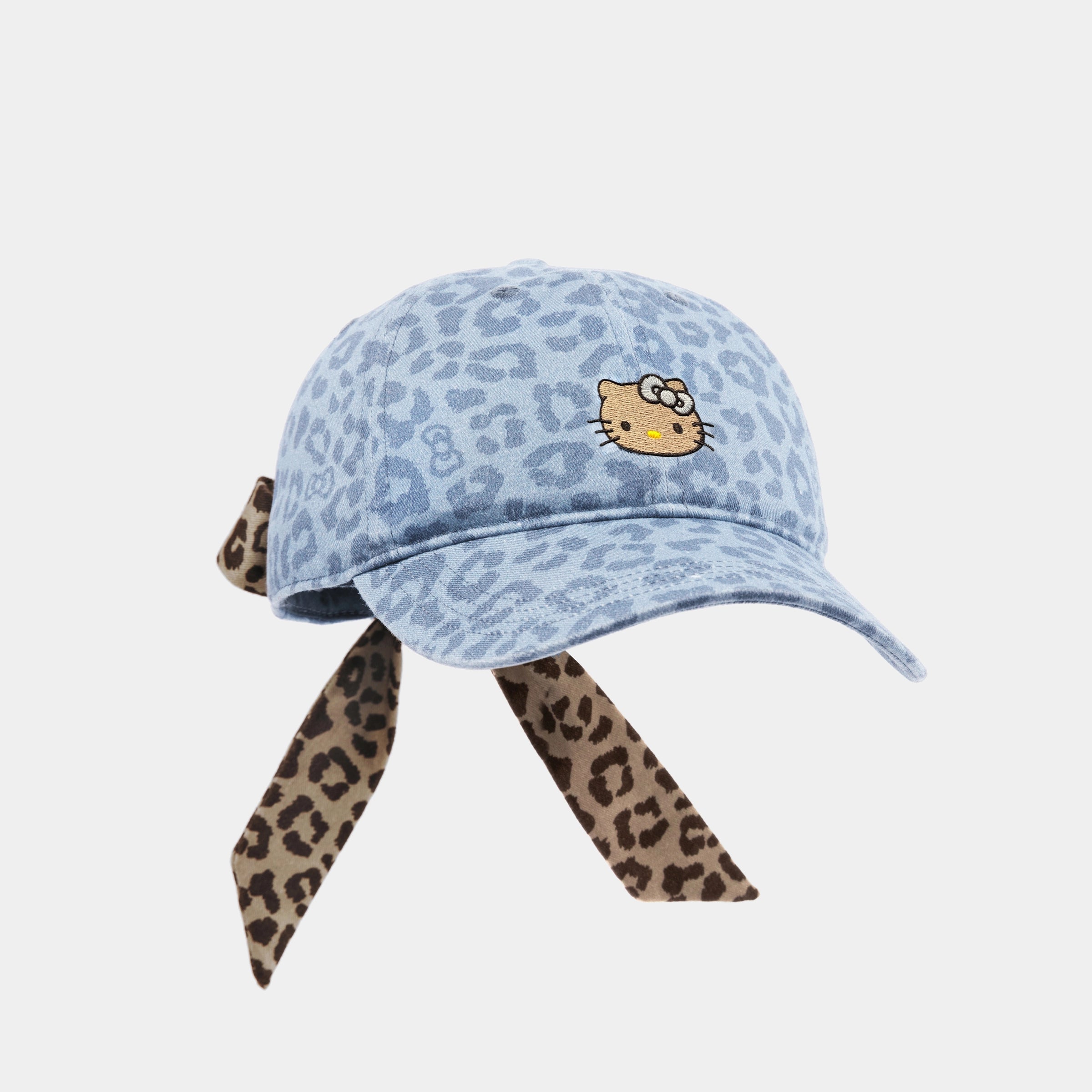 "Hello Kitty" Baseball Cap – Denim Leopard