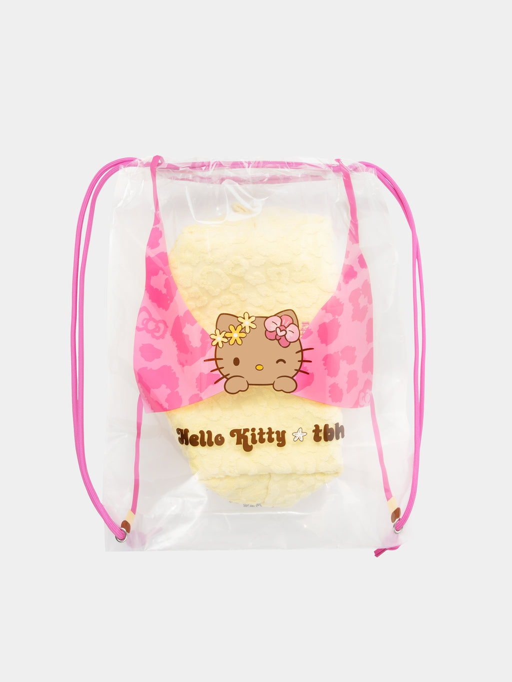 "Hello Kitty" Terry Box Cosmetic Bag – Sunbeam Leopard – Medium