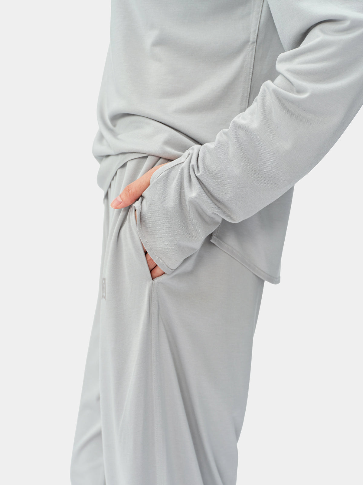 tbh Wōdrobe PLA Skin-Friendly Sleepwear Set Long Sleeve – Grey