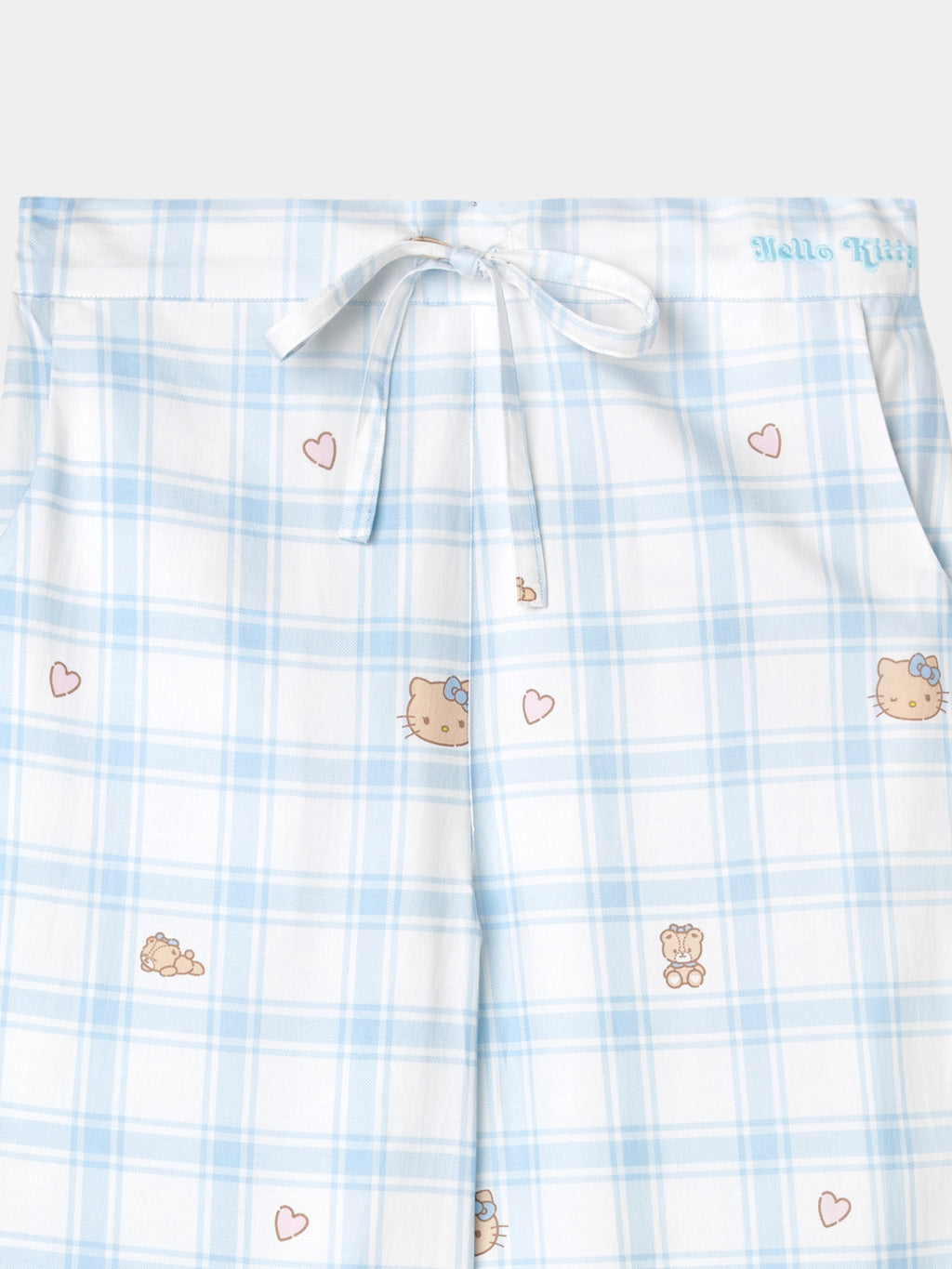 "Hello Kitty" Tencel Cotton Blend Loungewear Set – Hello Kitty Check