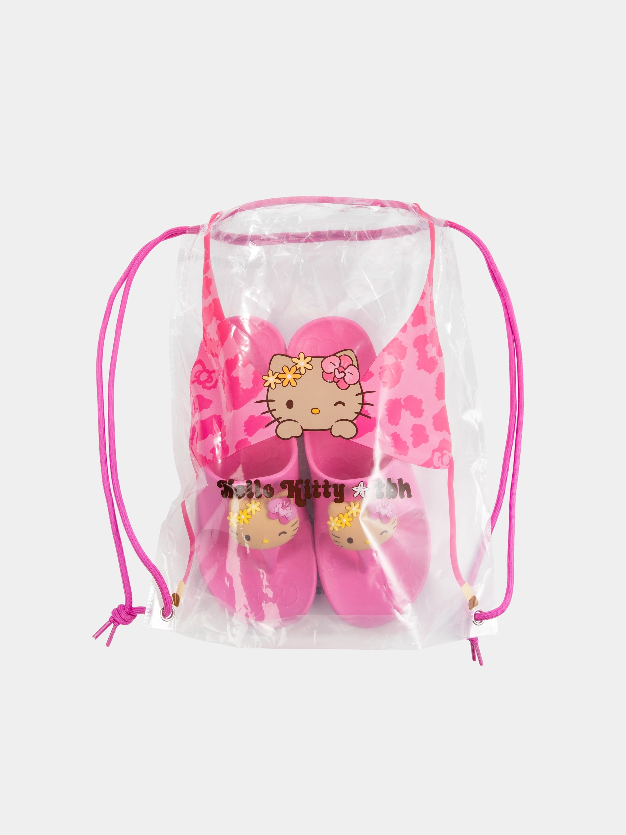 "Hello Kitty" EVA Platform Slippers – Hot Pink