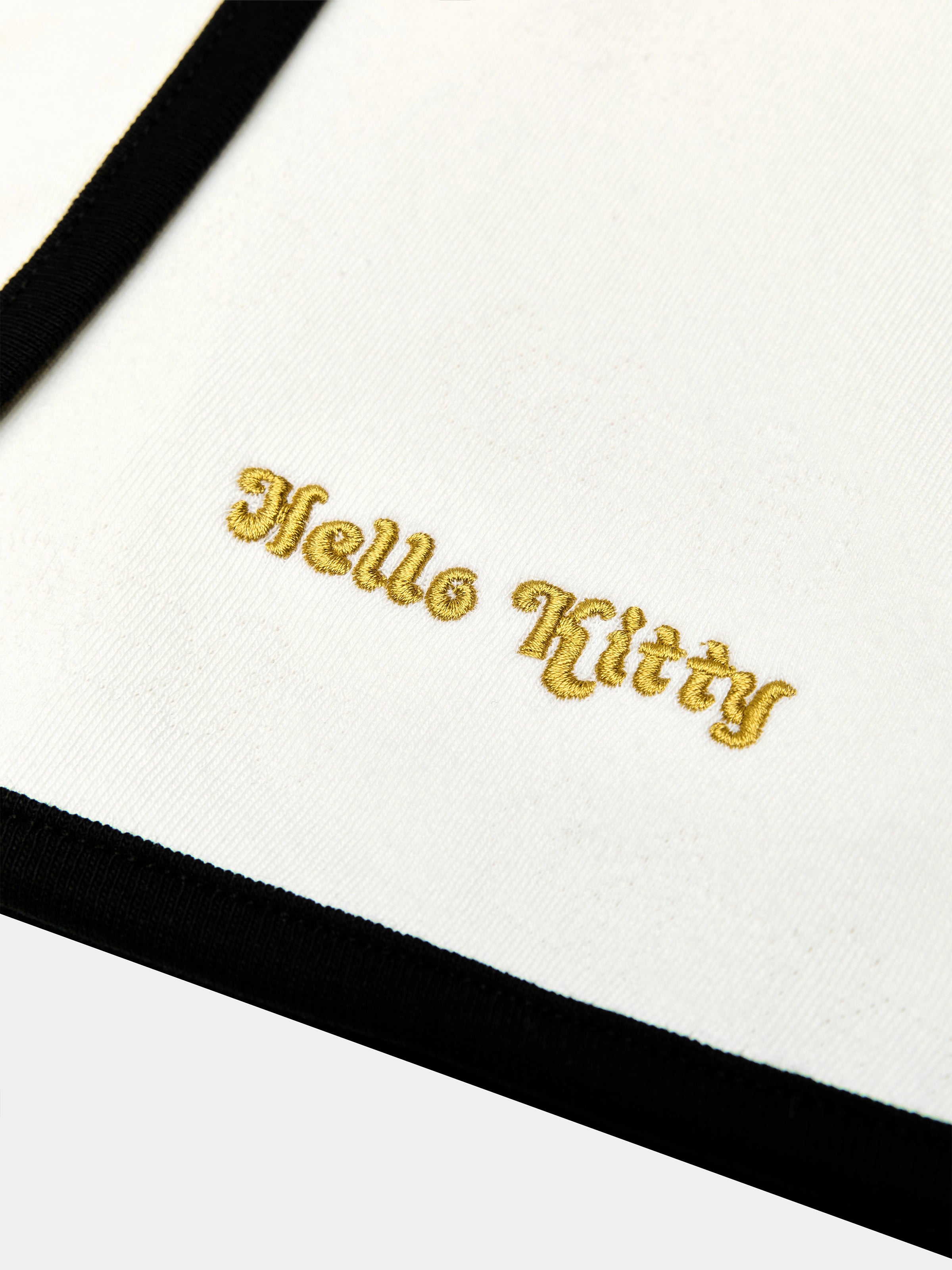 "Hello Kitty" Stretch Cotton Jersey Polo Skort Set – Pearl White