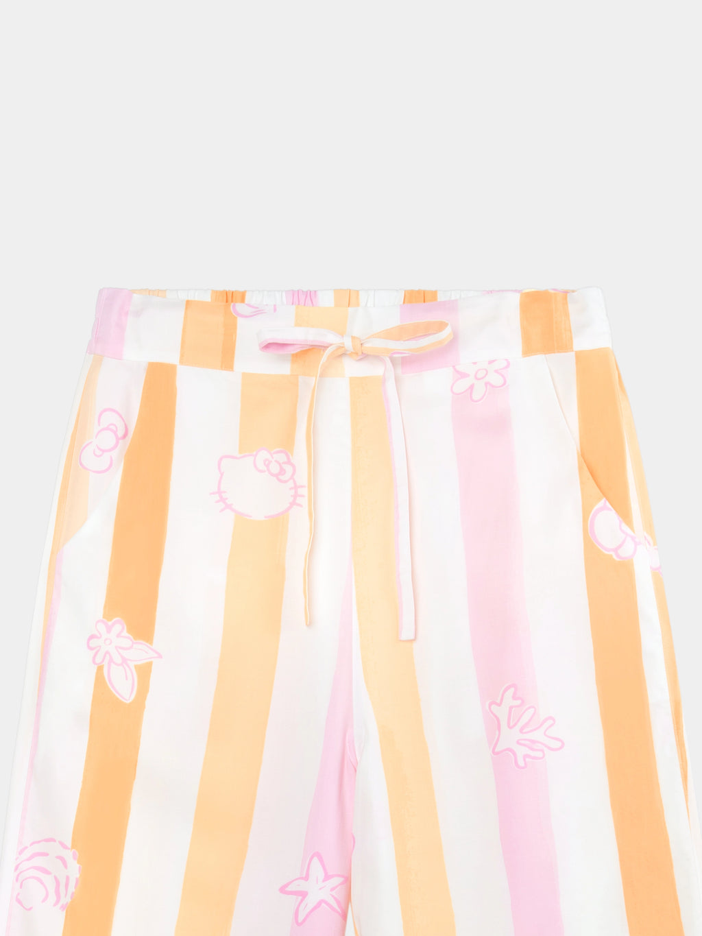 "Hello Kitty" Tencel Cotton Blend Loungewear Set Long Sleeve – Coral Pink