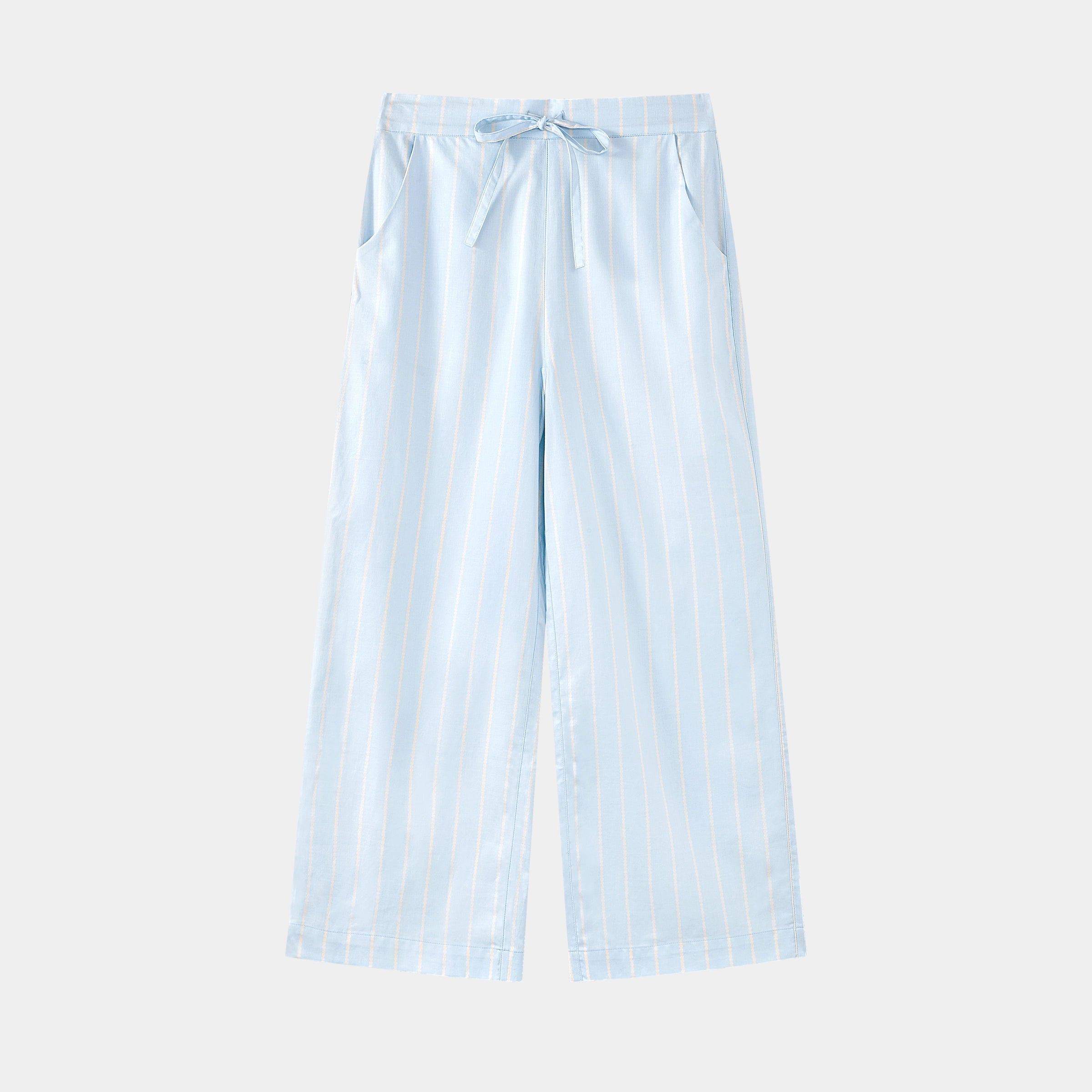“Urban Jungle” Tencel Cotton Blend Loungewear Set Water Blue