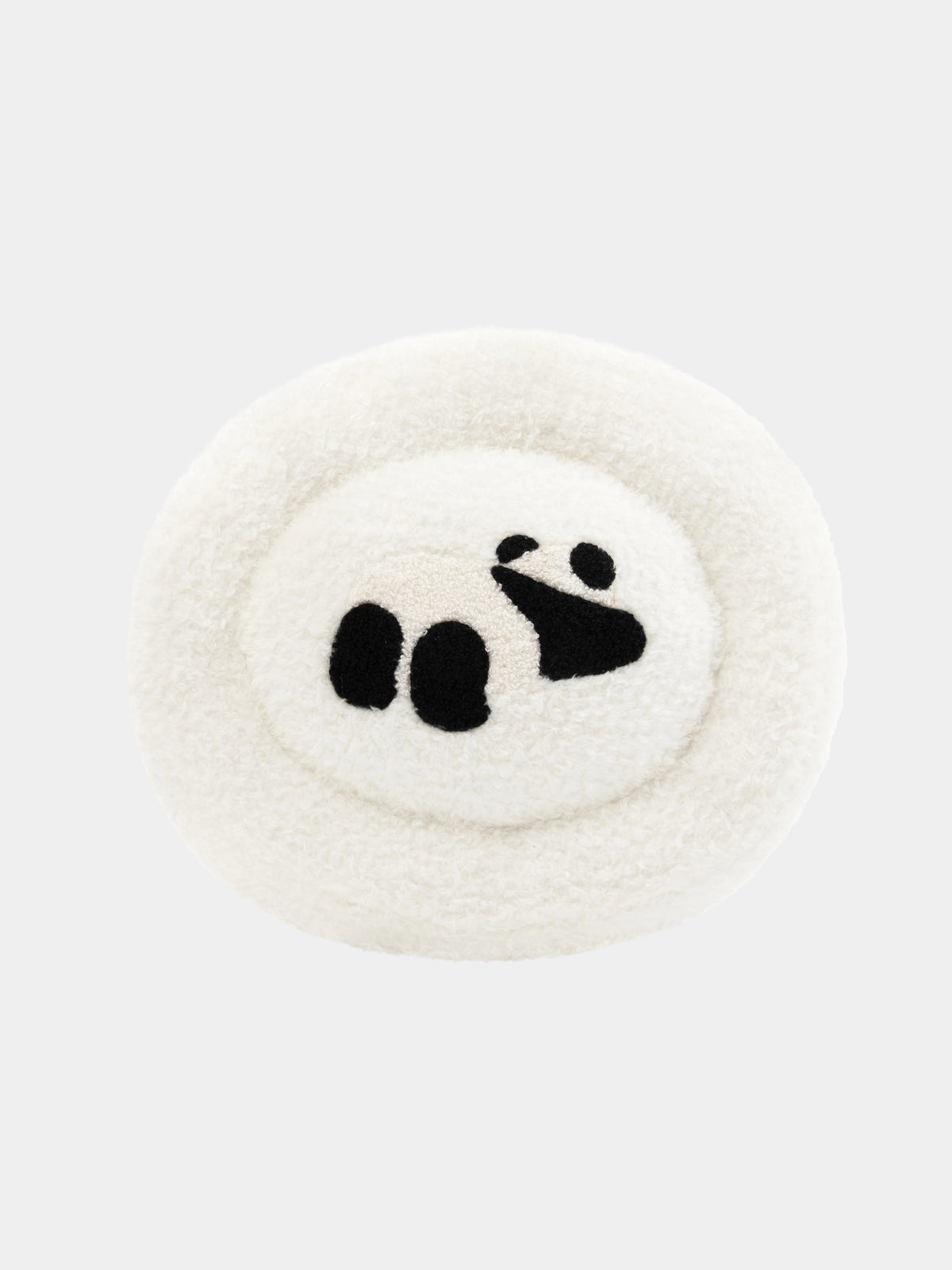 "panda pompom" 二合一法蘭絨毛毯／抱枕－復古糖果