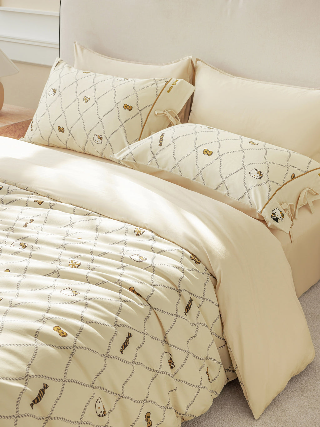 "Hello Kitty" Cotton Sateen Bedding Set – Candy House