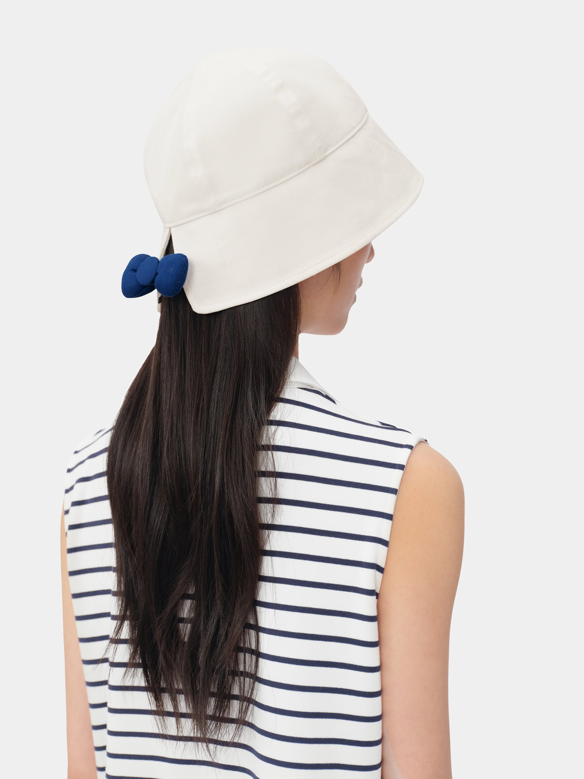 "Hello Kitty" Convertible Sailor Hat – Seashell White