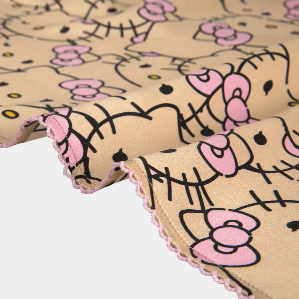 "Hello Kitty" Premium Heavy Mulberry Silk Square Scarf – Hello Kitty Pattern
