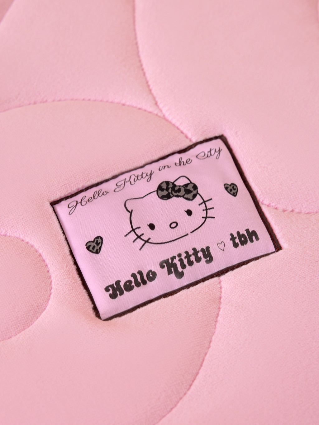 "Hello Kitty" Micro Flannel Mattress Protector Set – Choco Pink