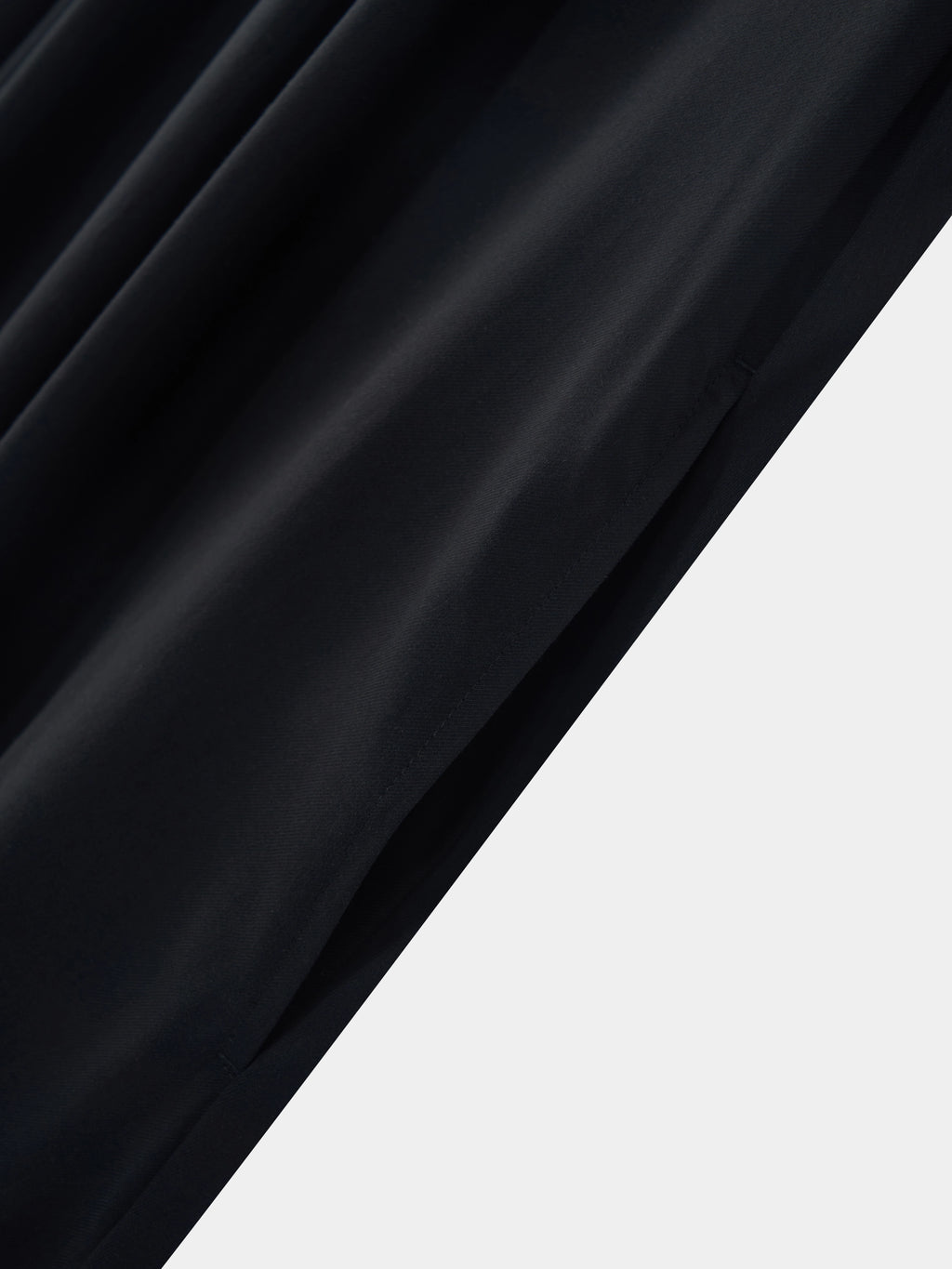 "Panda PomPom" Tencel Cotton Blend Slip Nightgown – Black