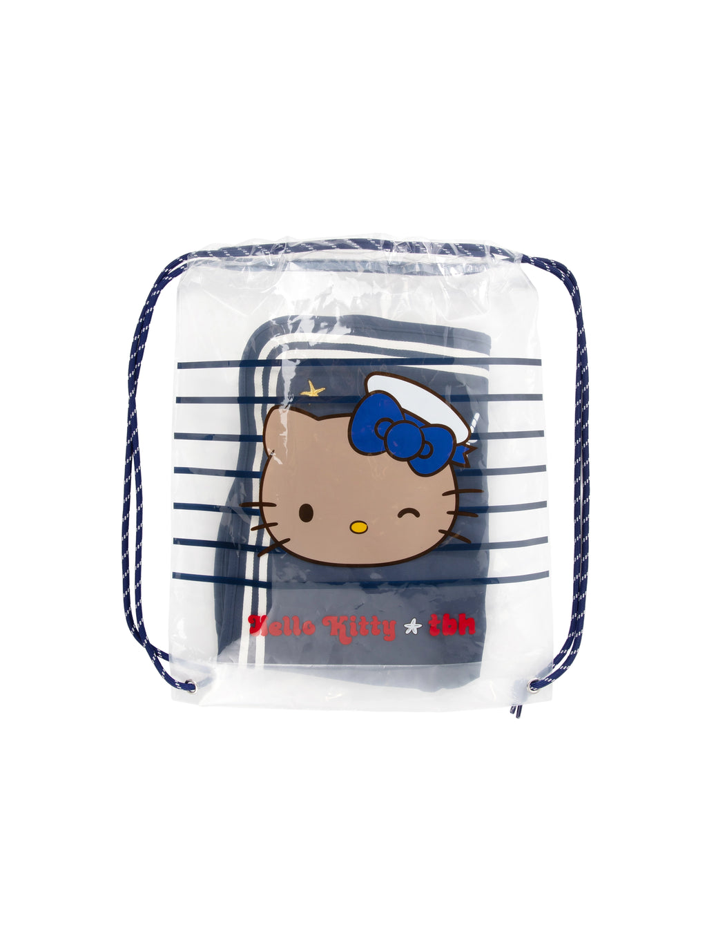 "Hello Kitty" Nautical Sun Hat – Navy Blue