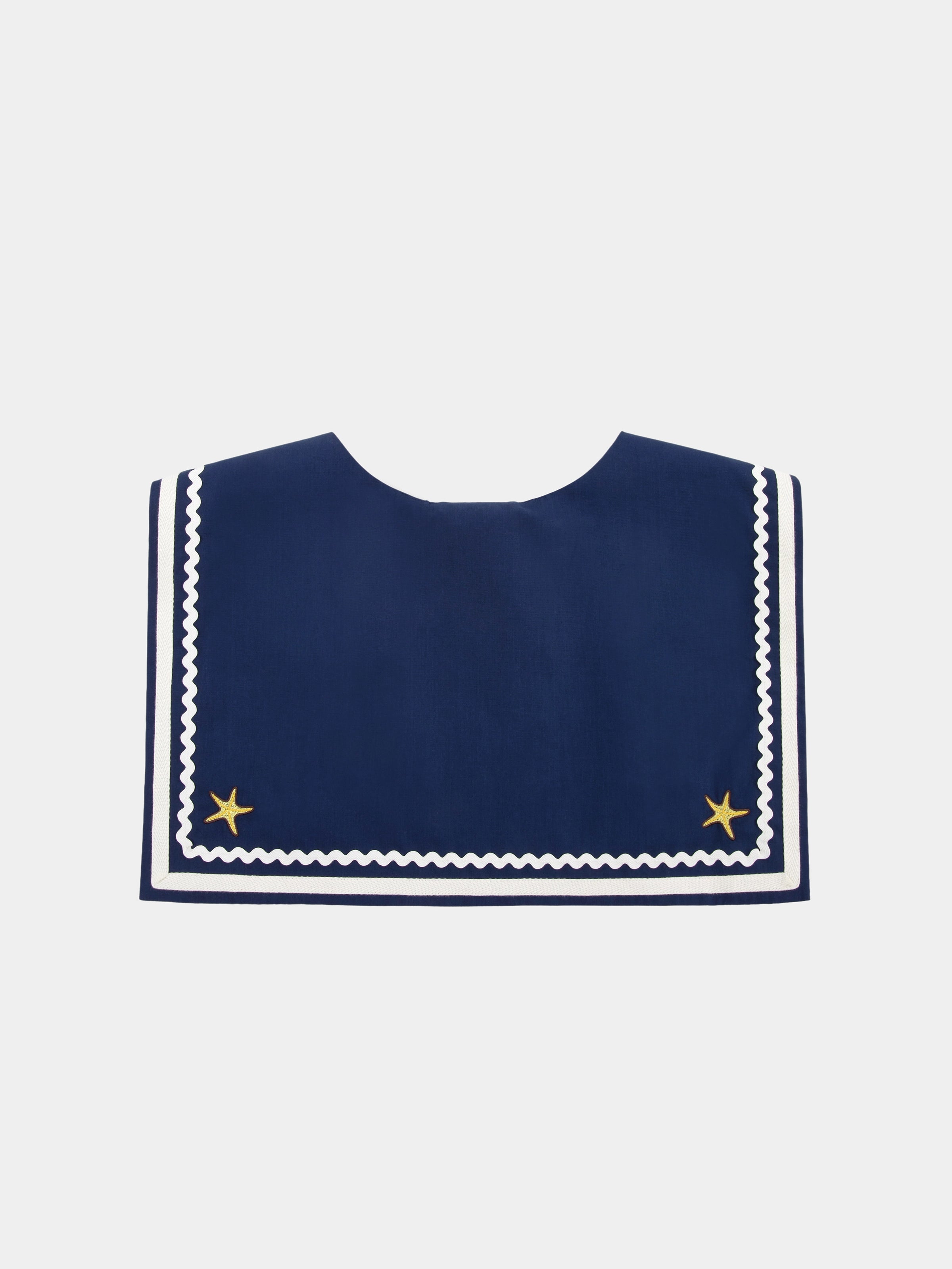 "Hello Kitty" Cotton Sailor Collar Long Sleeve Nightgown