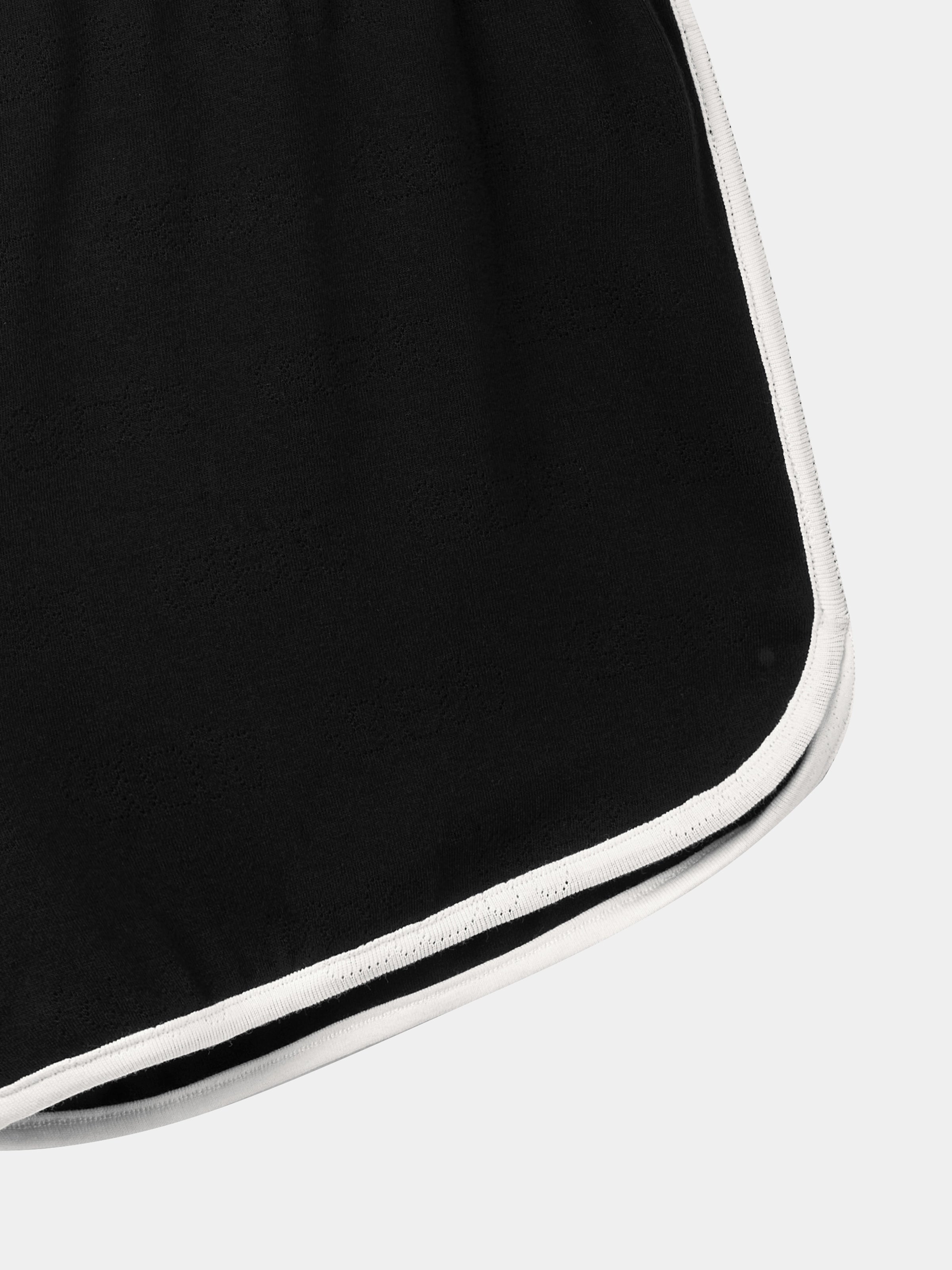 "Hello Kitty" Stretch Cotton Jersey Short Sleeve Loungewear Set – Classic Black