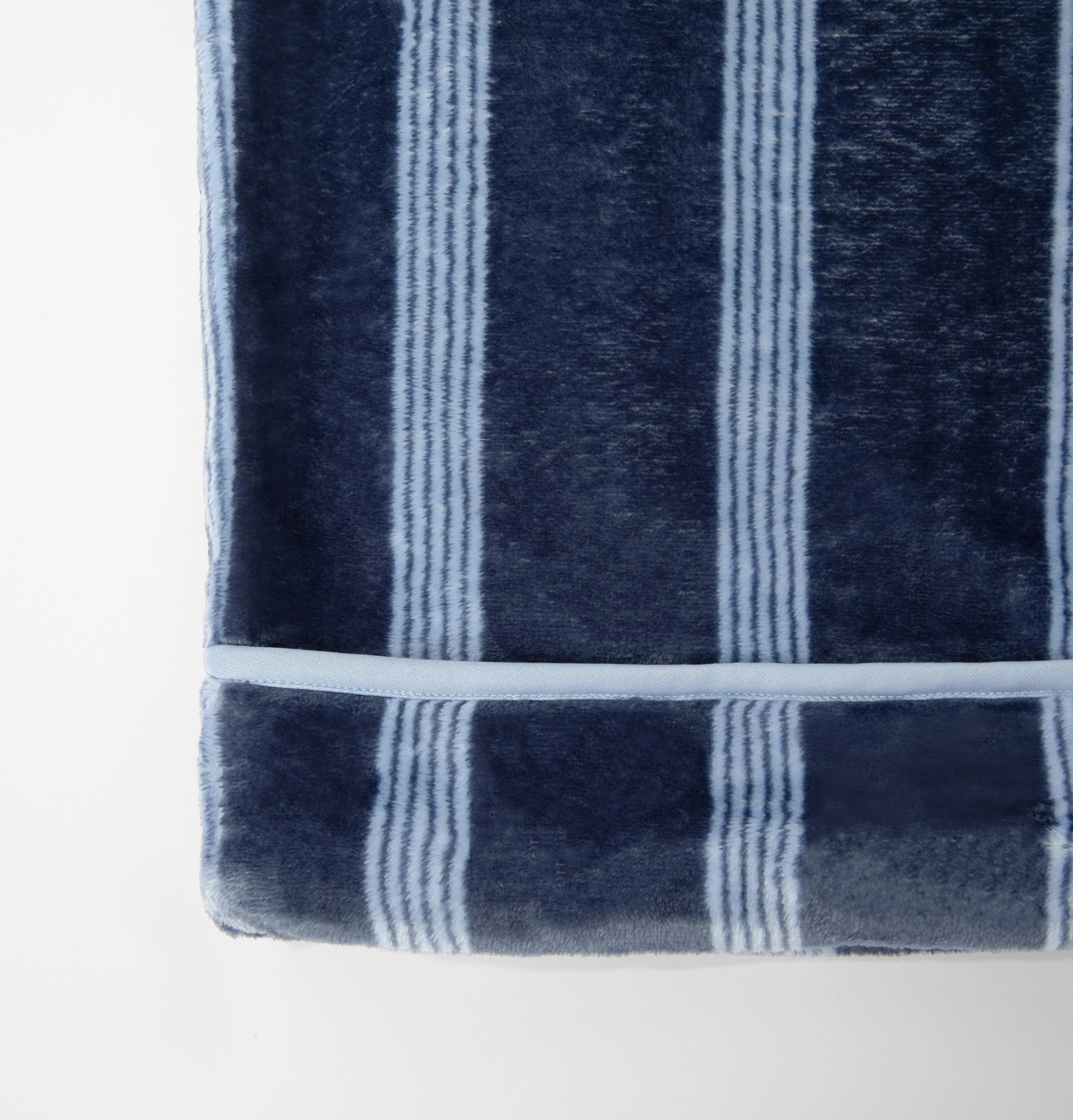 “Urban Jungle” Flannel Loungewear Set Dark Blue Stripes