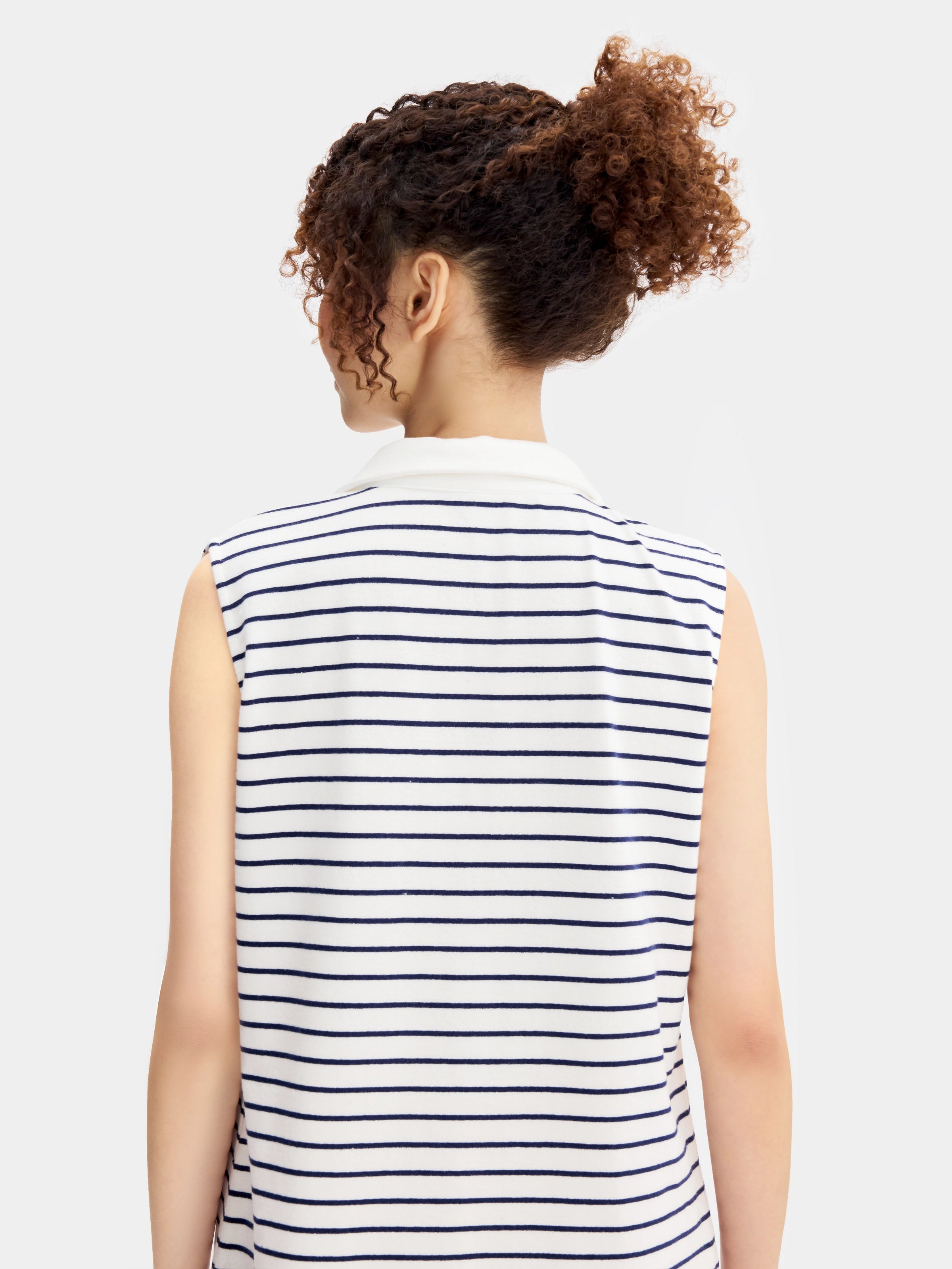 "Hello Kitty" Stretch Cotton Breton Stripe Jersey Tank Dress