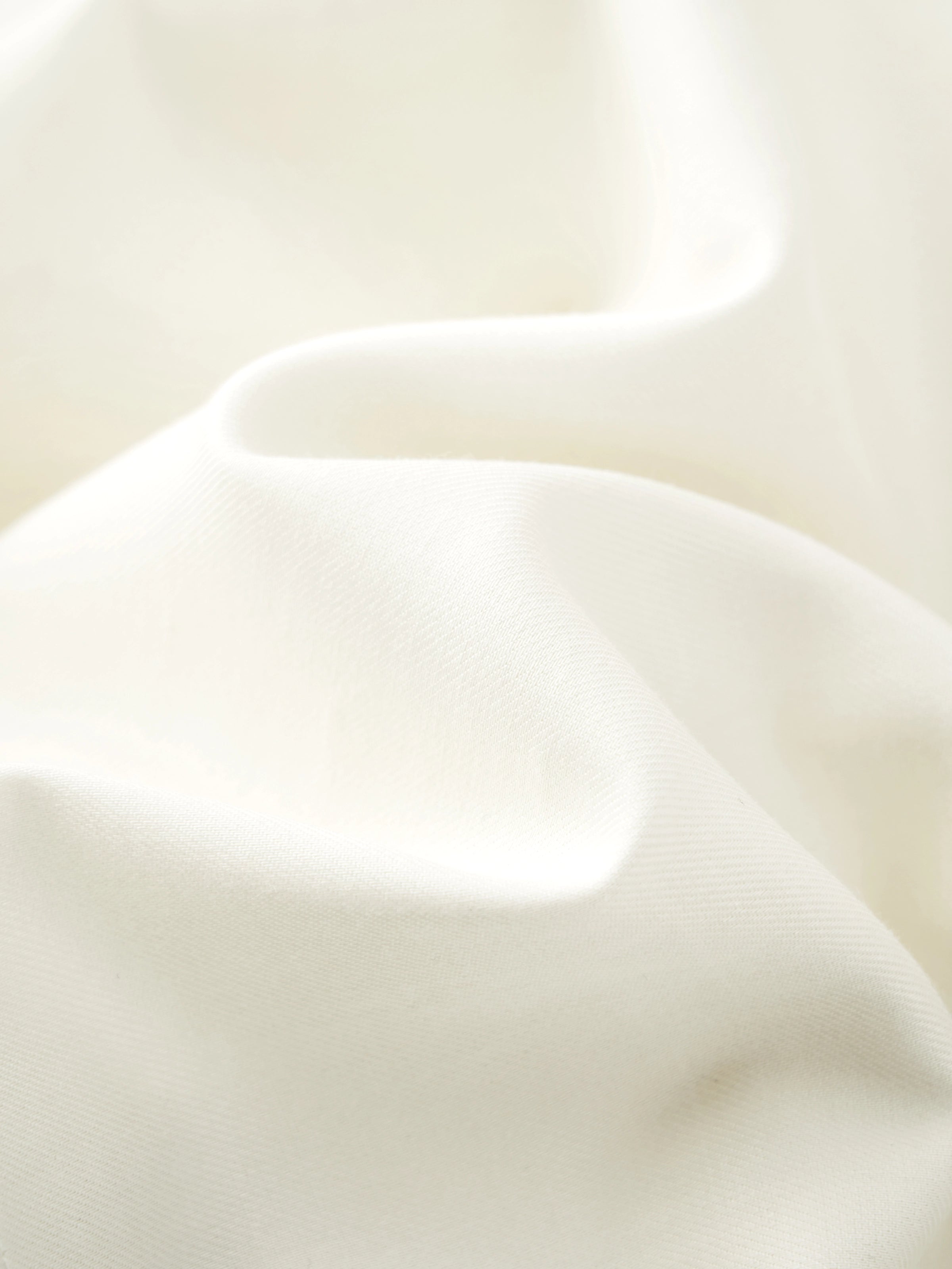 "Panda PomPom" Tencel Cotton Blend Slip Nightgown – Cream White