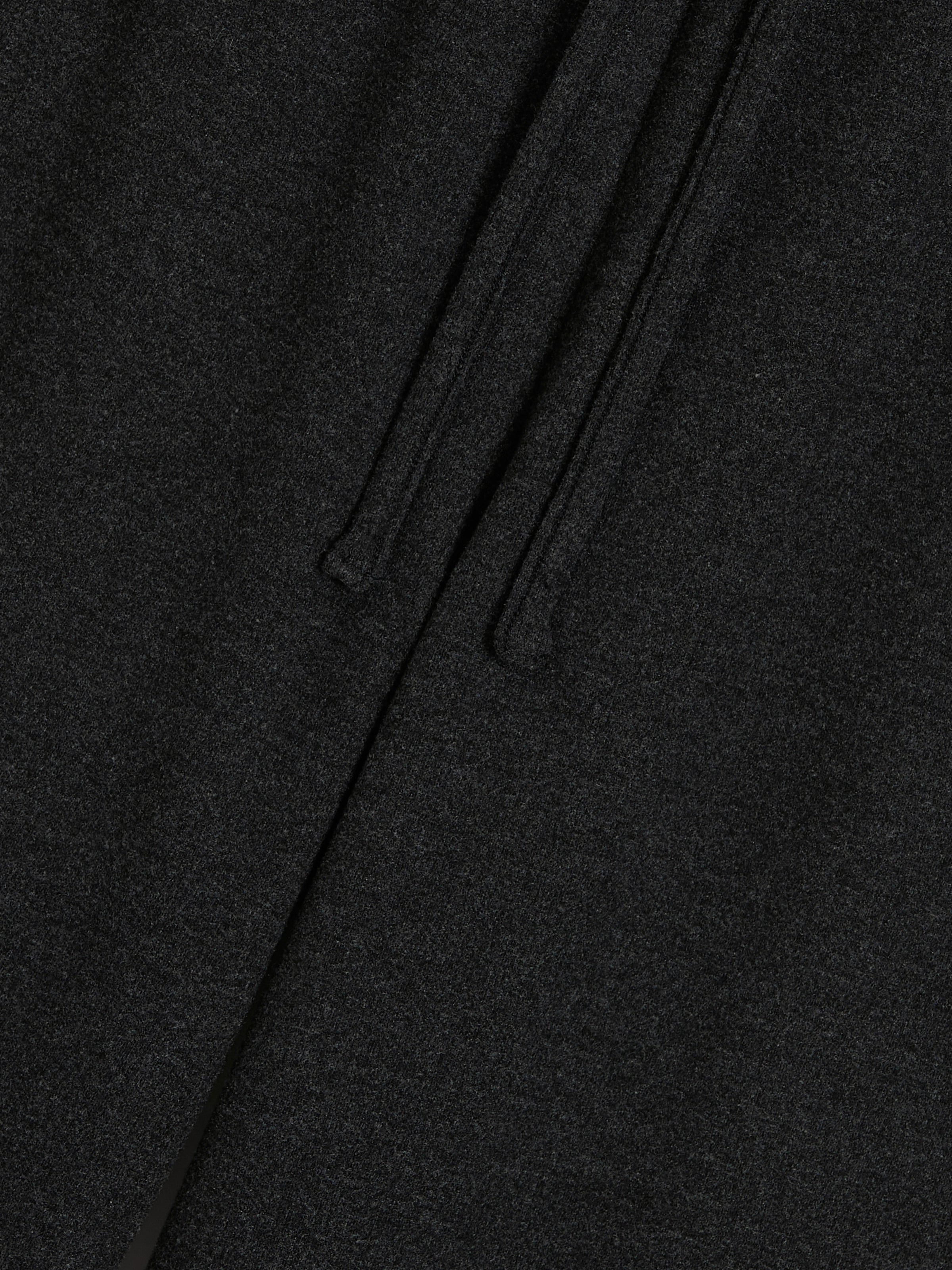 "Panda PomPom" Cream Fleece Loungewear Set – Black