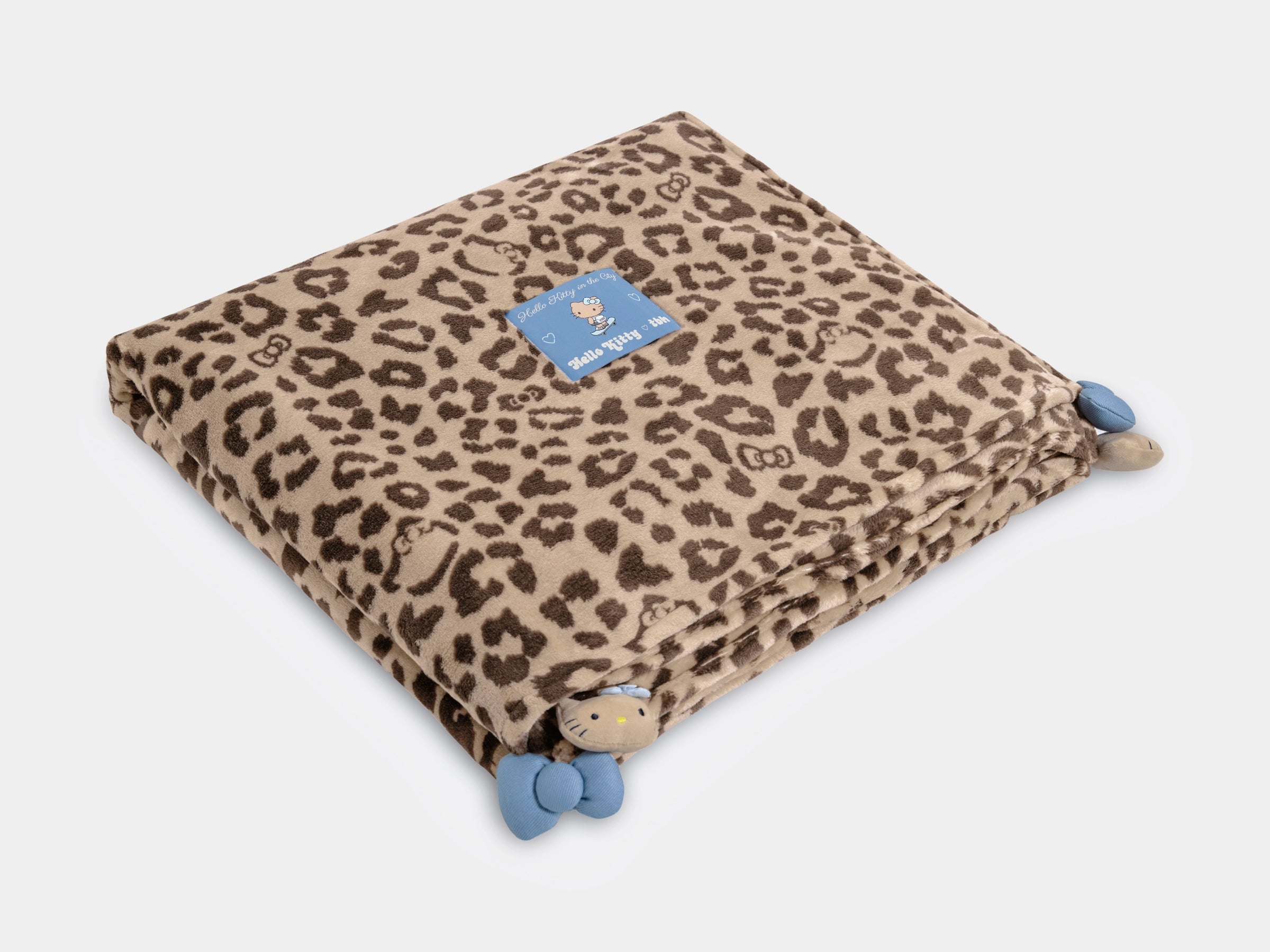 "Hello Kitty" Flannel Cozy Scented Blanket – Leopard