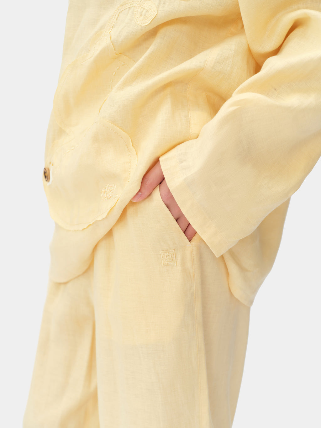 tbh Wōdrobe Hemp Loungewear Set Long Sleeve – Húlu Yellow