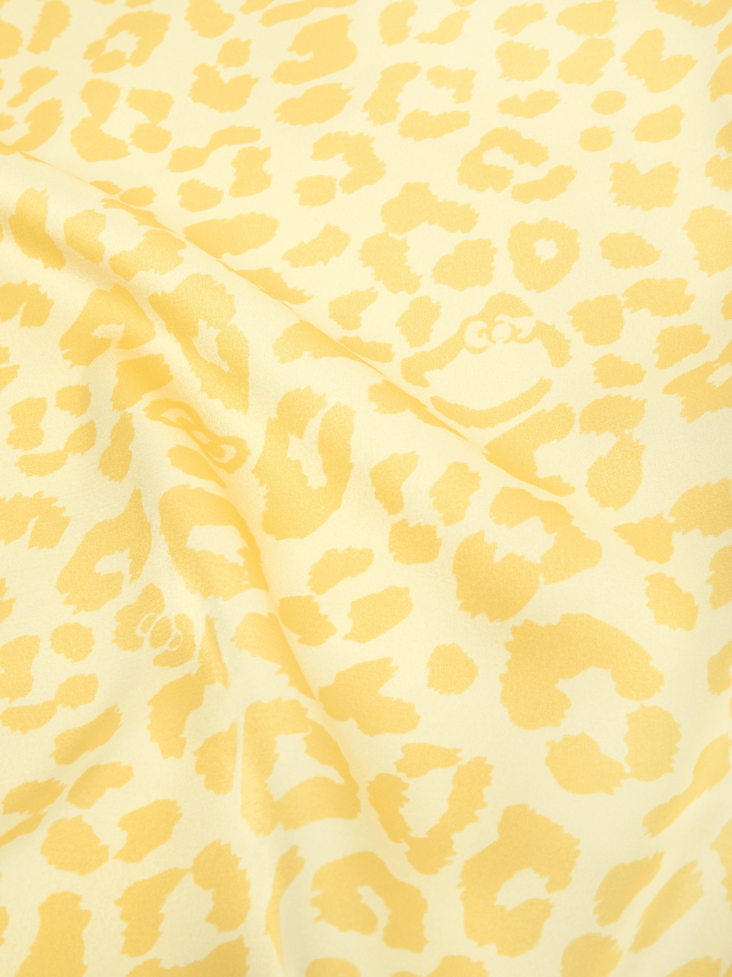 "Dear Daniel" Satin Loungewear Set Long Sleeve – Sunbeam Leopard