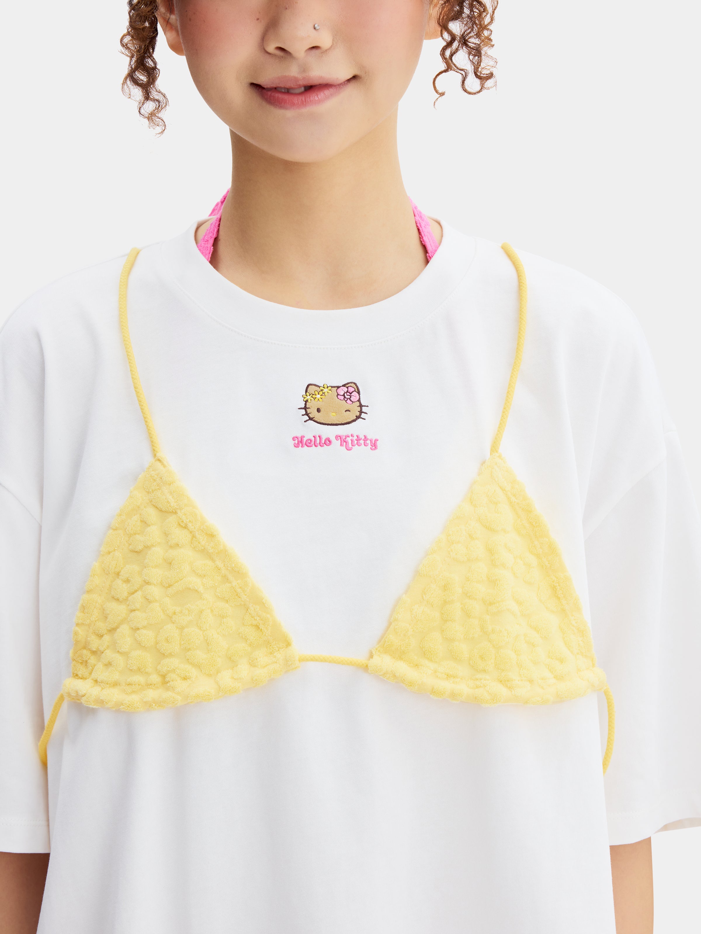 "Hello Kitty" Bikini Print T-Shirt – Sunbeam Leopard
