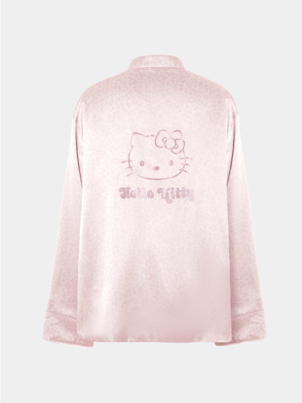 "Hello Kitty" Premium Heavy Mulberry Silk Chinese-Style Reversible Quilted Jacket – Leopard