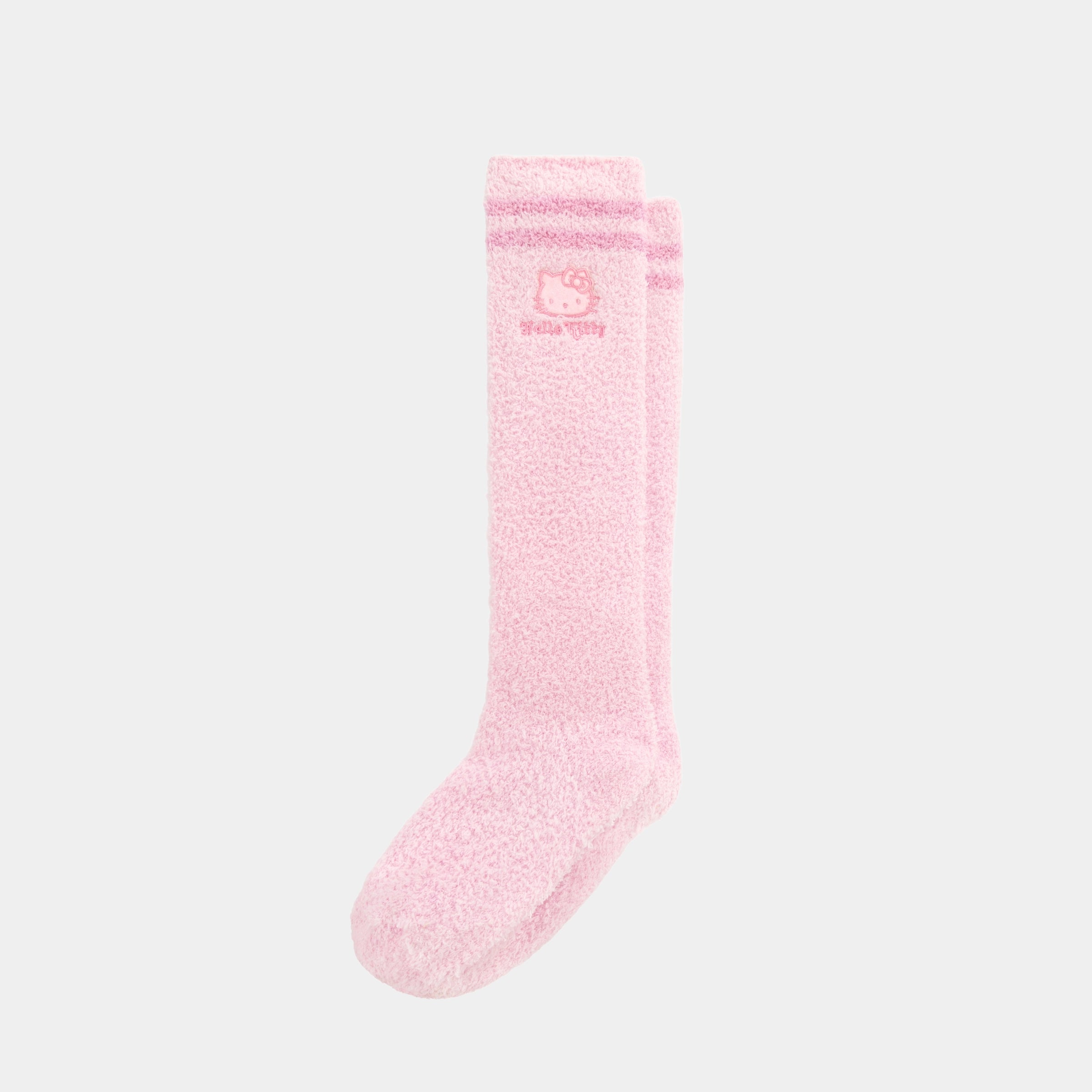 "Hello Kitty" Fuzzy Sock Set – Choco/Pink