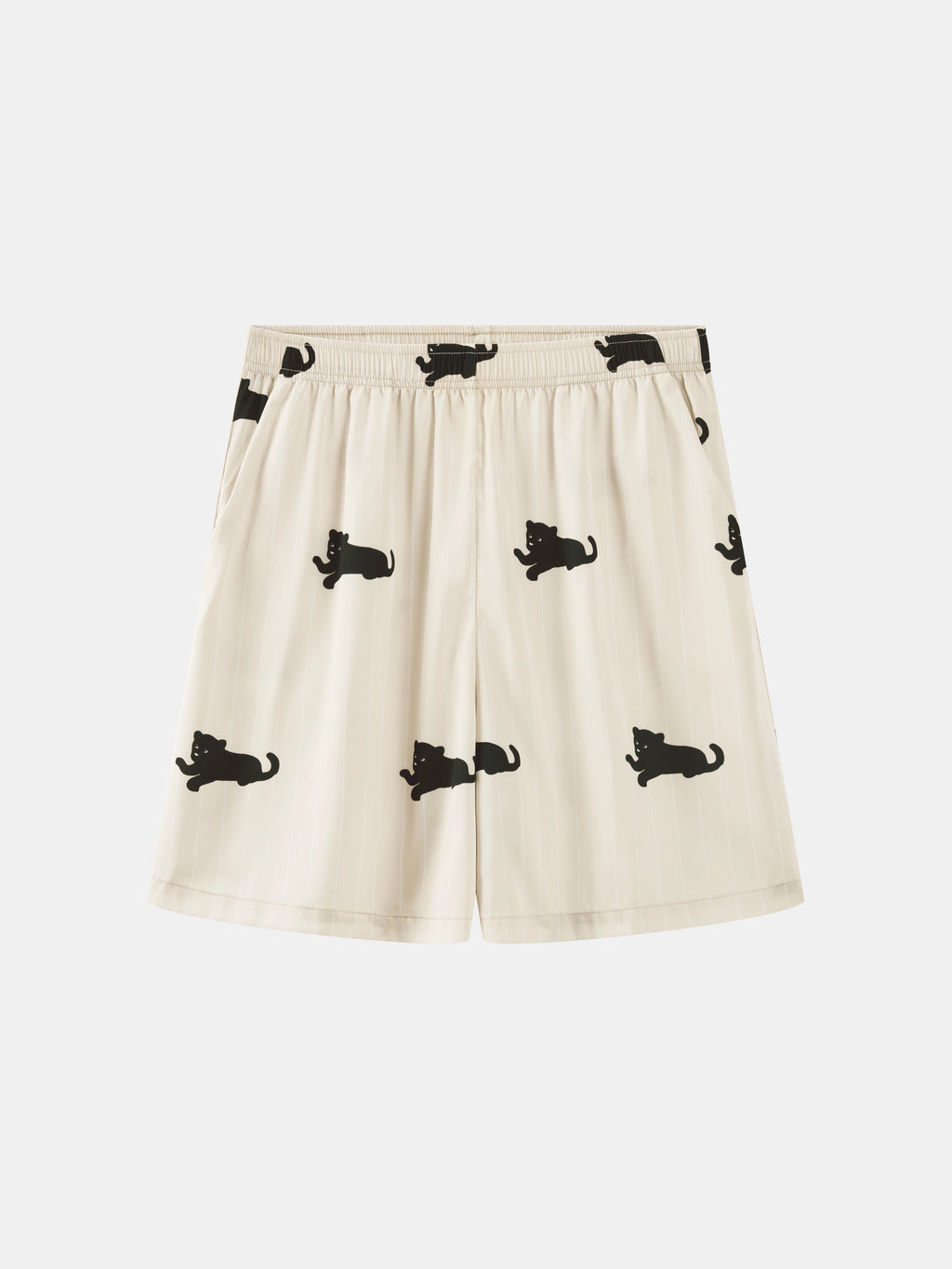 “Urban Jungle” Satin Short Sleeve Loungewear Set Camel