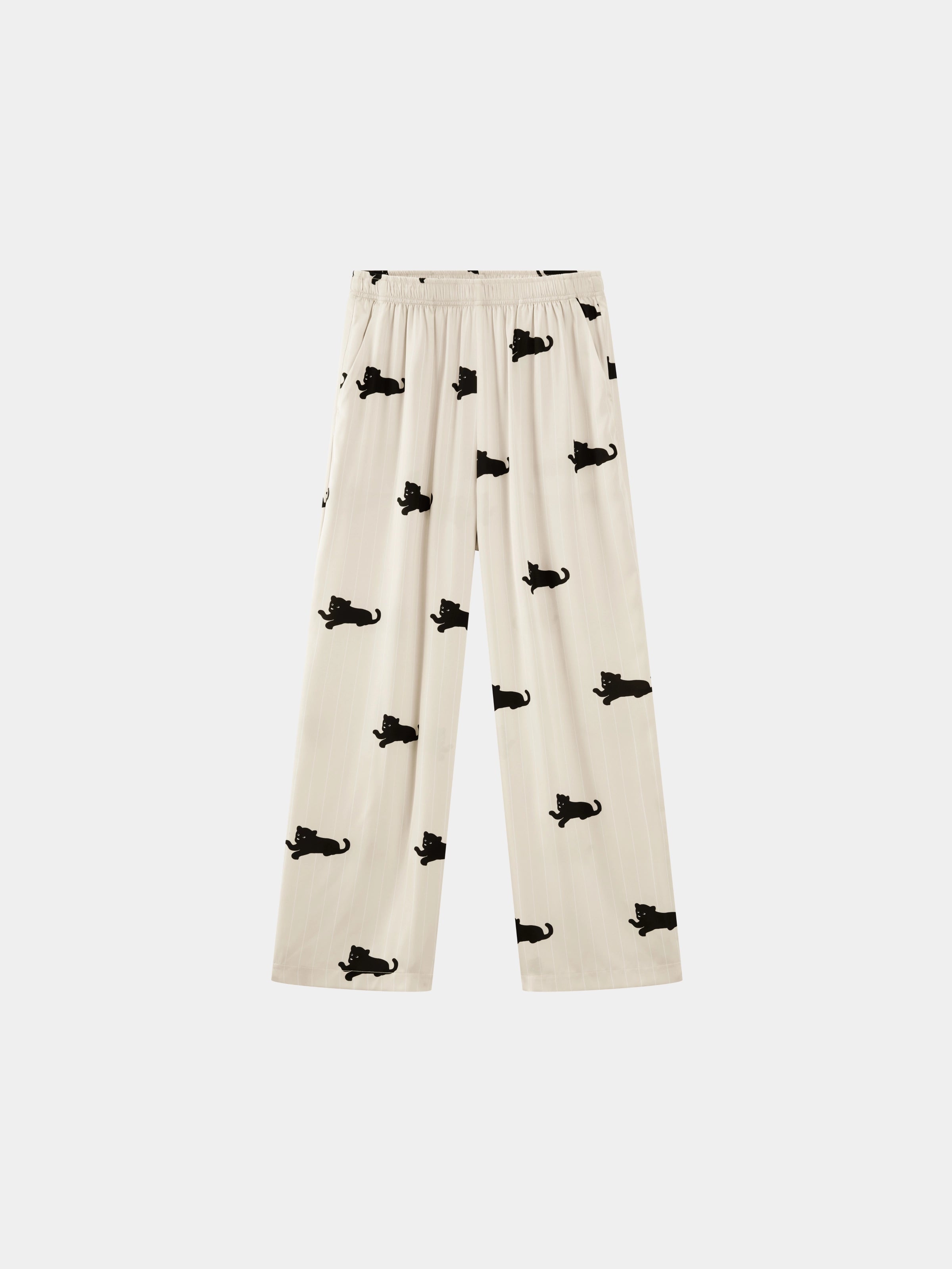 “Urban Jungle” Satin Loungewear Set Camel