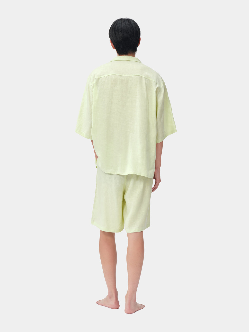 tbh Wōdrobe Hemp Loungewear Set Short Sleeve – Melon Green