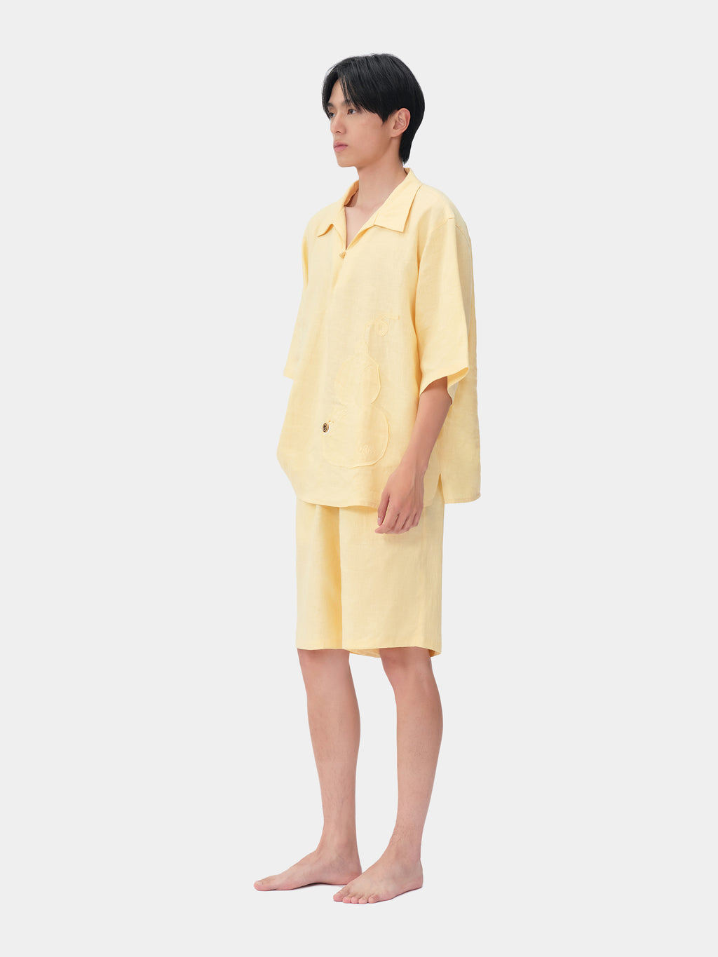 tbh Wōdrobe Hemp Loungewear Set Short Sleeve – Húlu Yellow