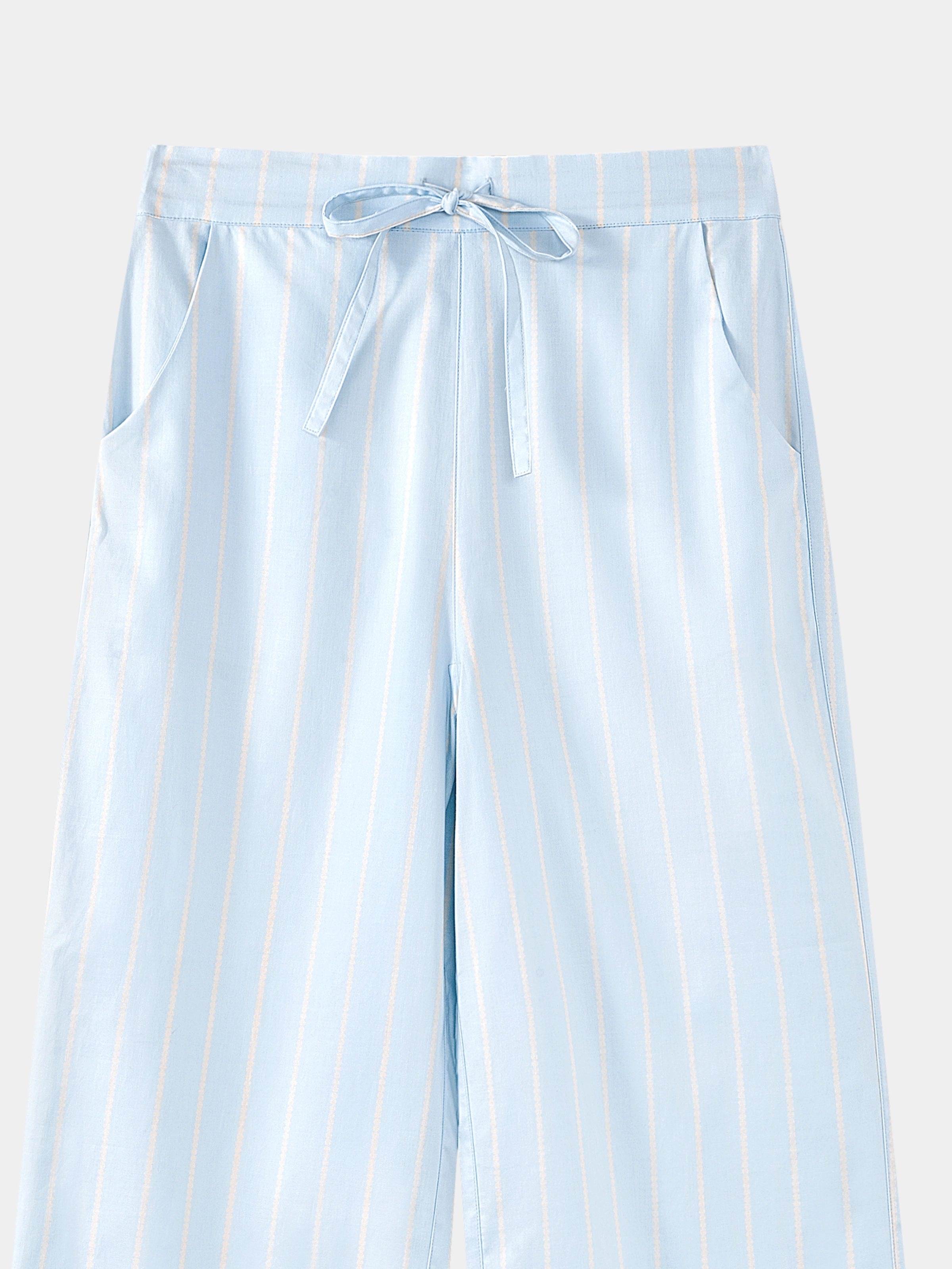 “Urban Jungle” Tencel Cotton Blend Loungewear Set Water Blue