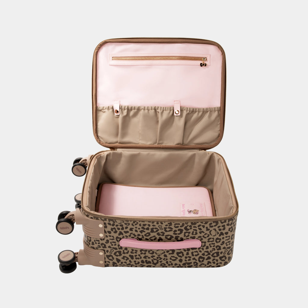 "Hello Kitty" 18-Inch Faux Leather Carry-On Suitcase (With Dust Cover)