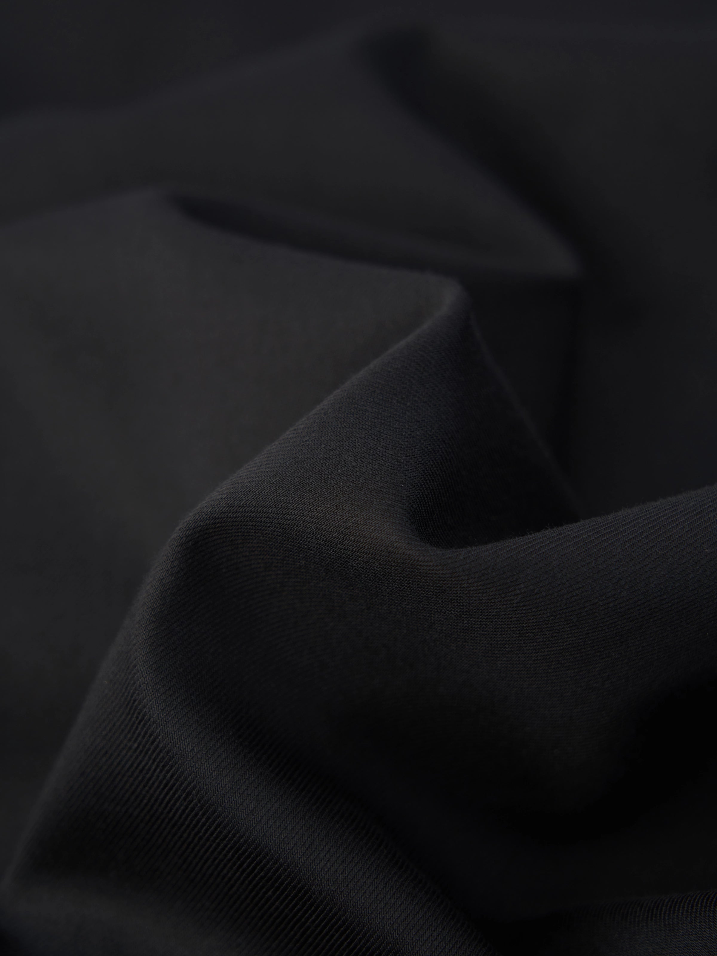 "Panda PomPom" Tencel Cotton Blend Slip Nightgown – Black