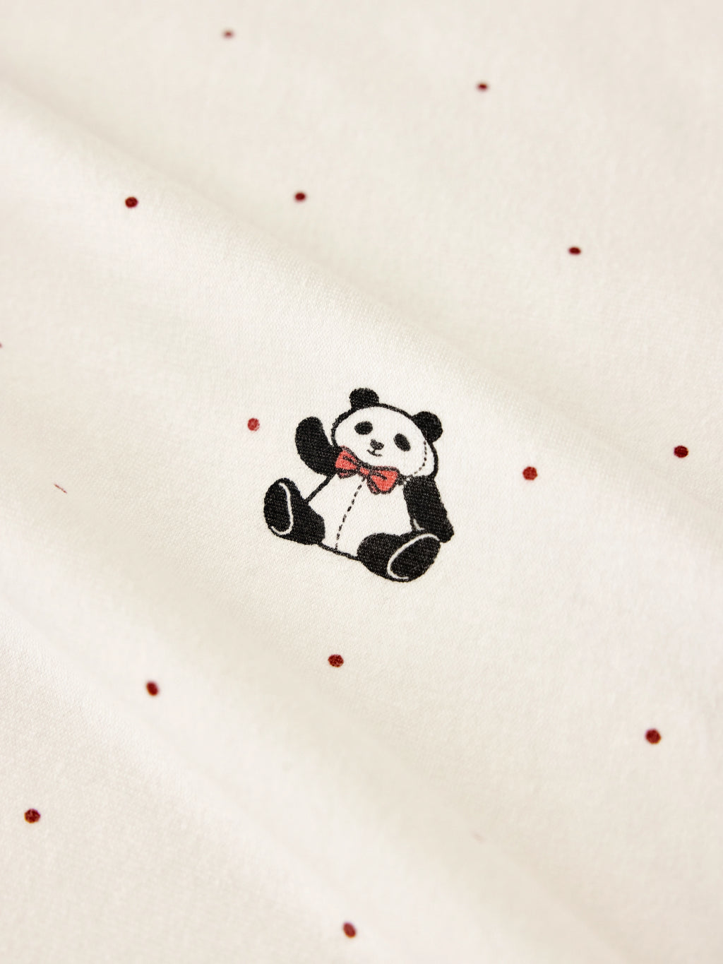 "Panda PomPom" Knitted Summer Quilt White