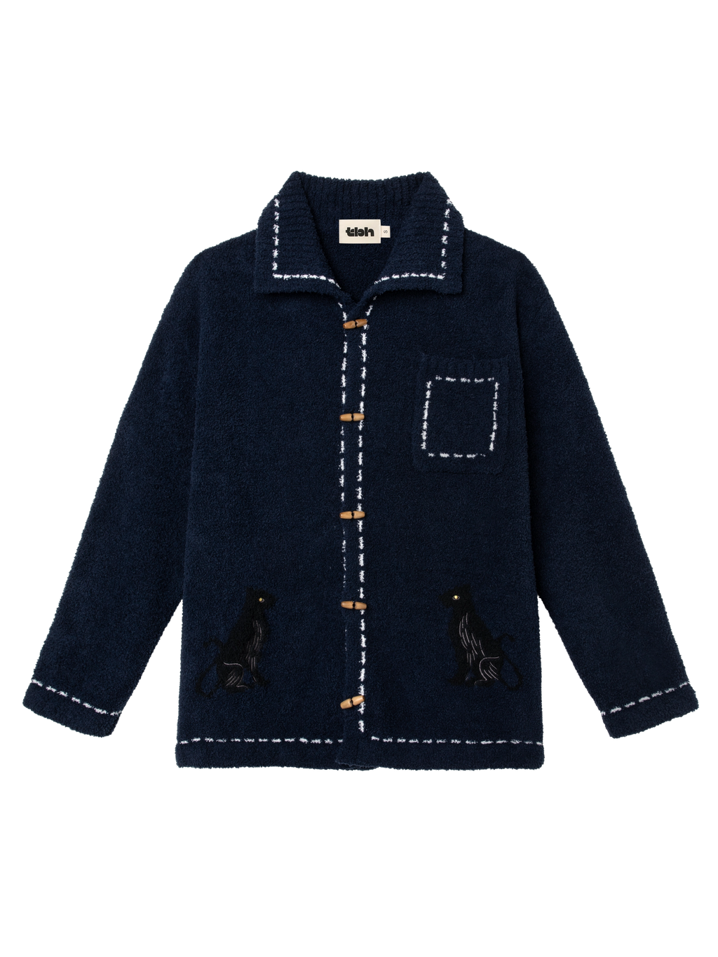 "Urban Jungle" Havey Knit Loungewear Set Night Blue