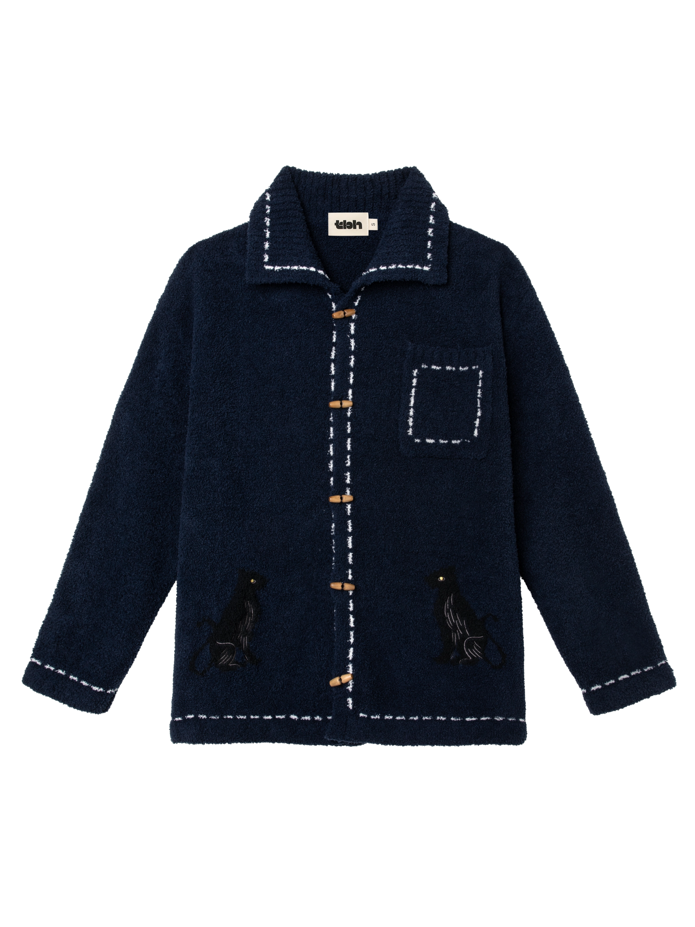 "Urban Jungle" Havey Knit Loungewear Set Night Blue